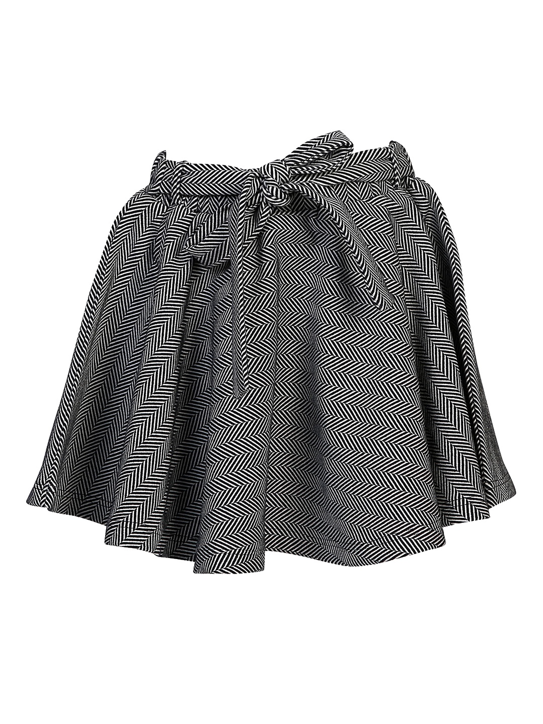 

Hunny Bunny Girls Black Printed Flared Skirts