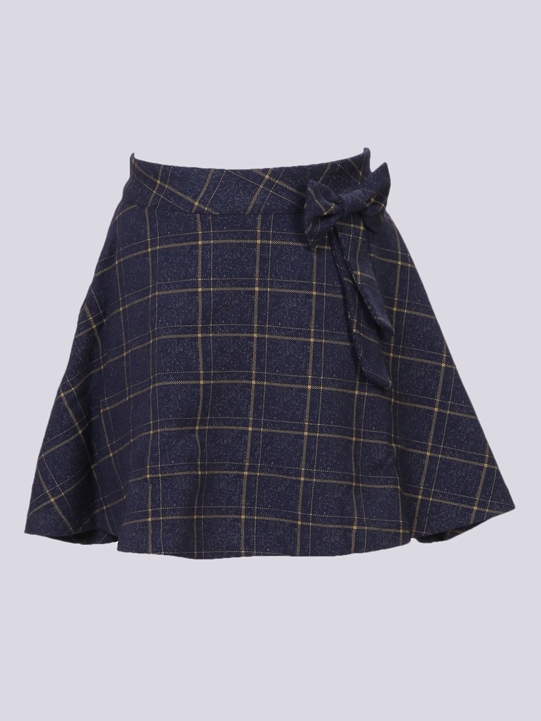 

Hunny Bunny Girls Navy Blue Checked Flared Skirt