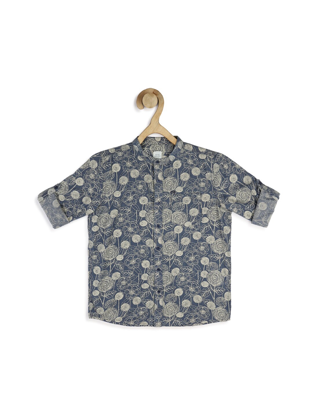 

Peter England Boys Printed Casual Cotton Shirt, Blue