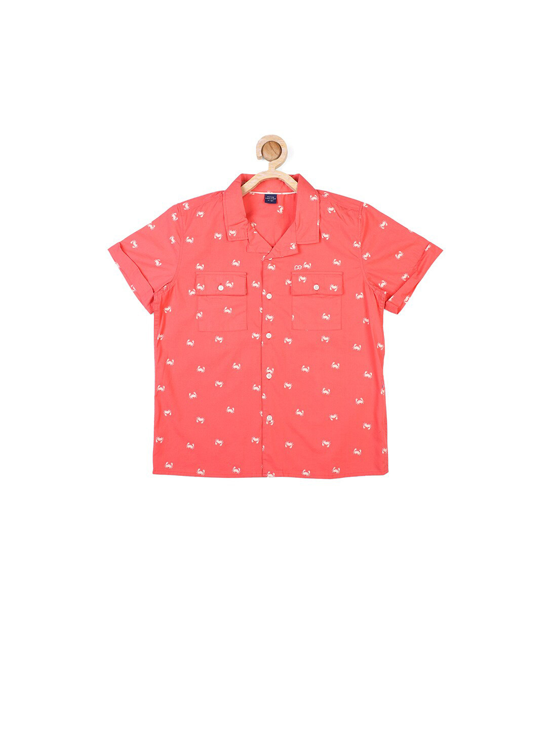 

Peter England Boys Printed Casual Cotton Shirt, Pink
