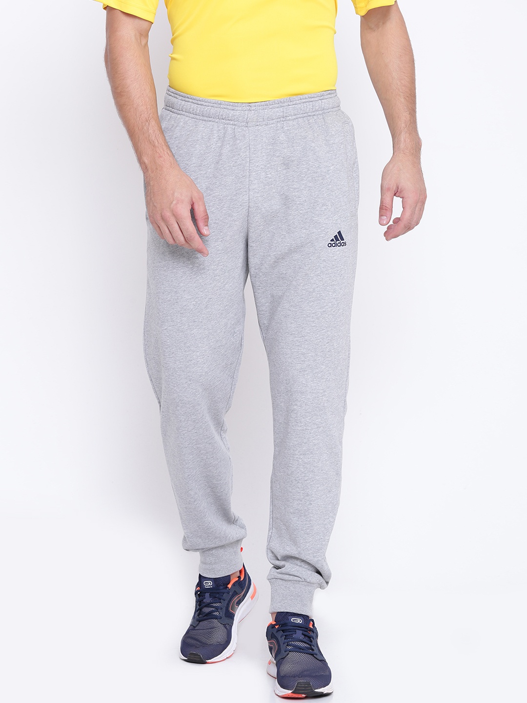 

ADIDAS Grey Melange ESS FT Joggers