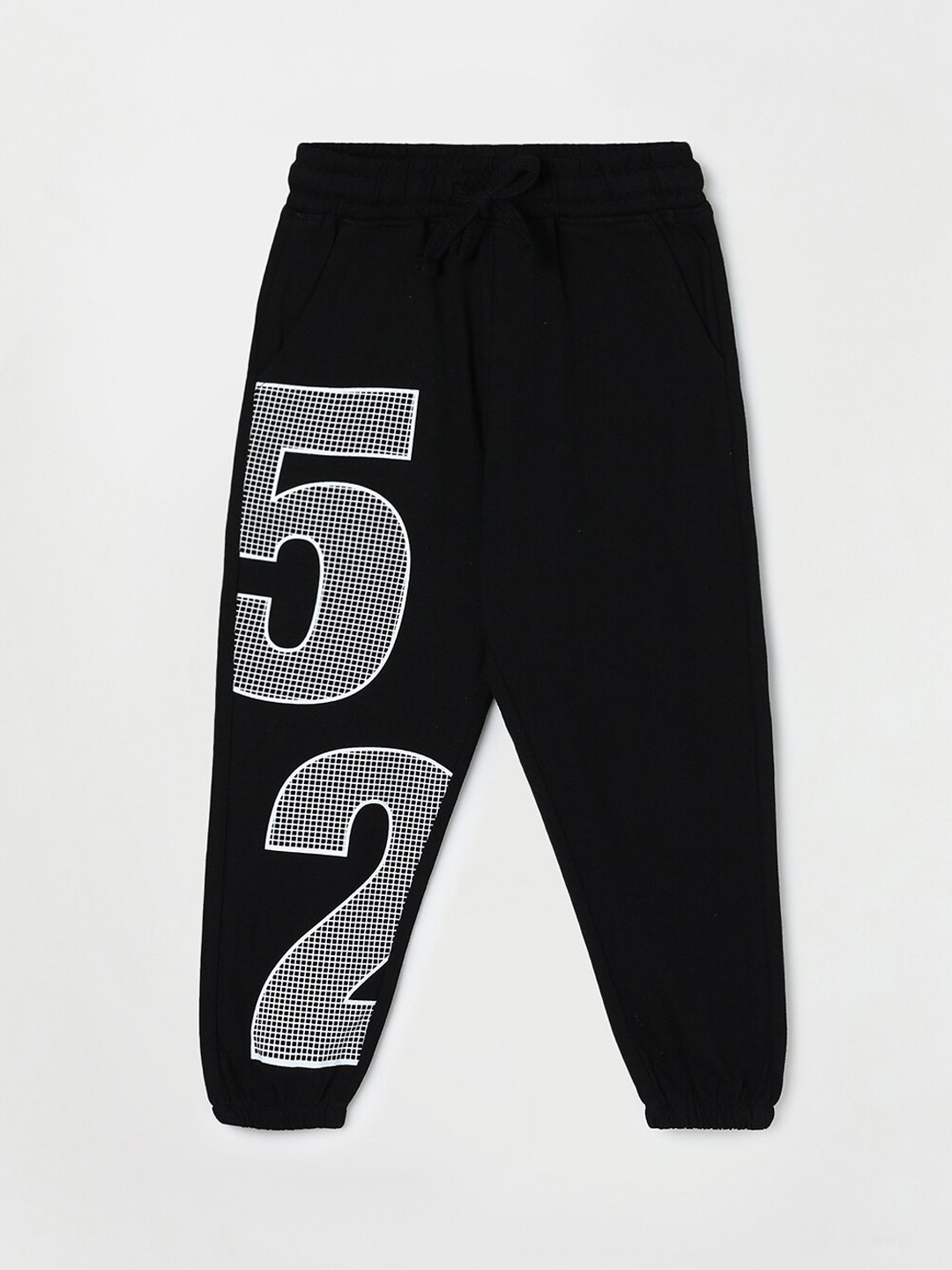 

Fame Forever by Lifestyle Boys Black Printed Cotton Joggers