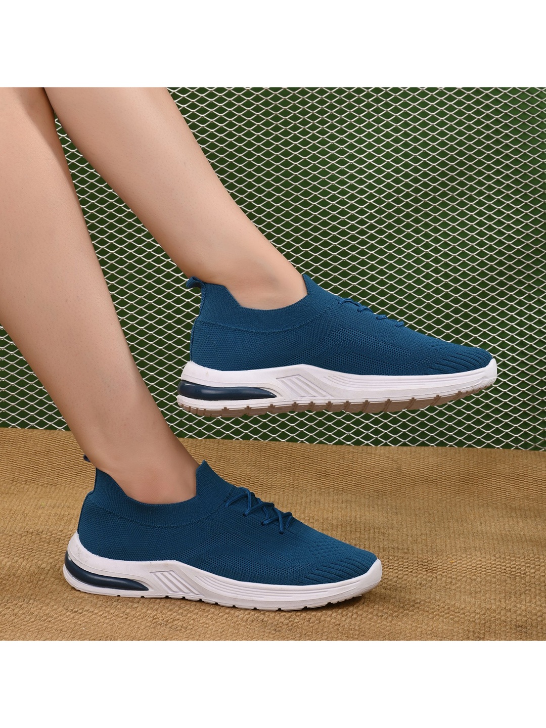 

BIRDE Women Navy Blue Solid Non-Marking Walking Shoes