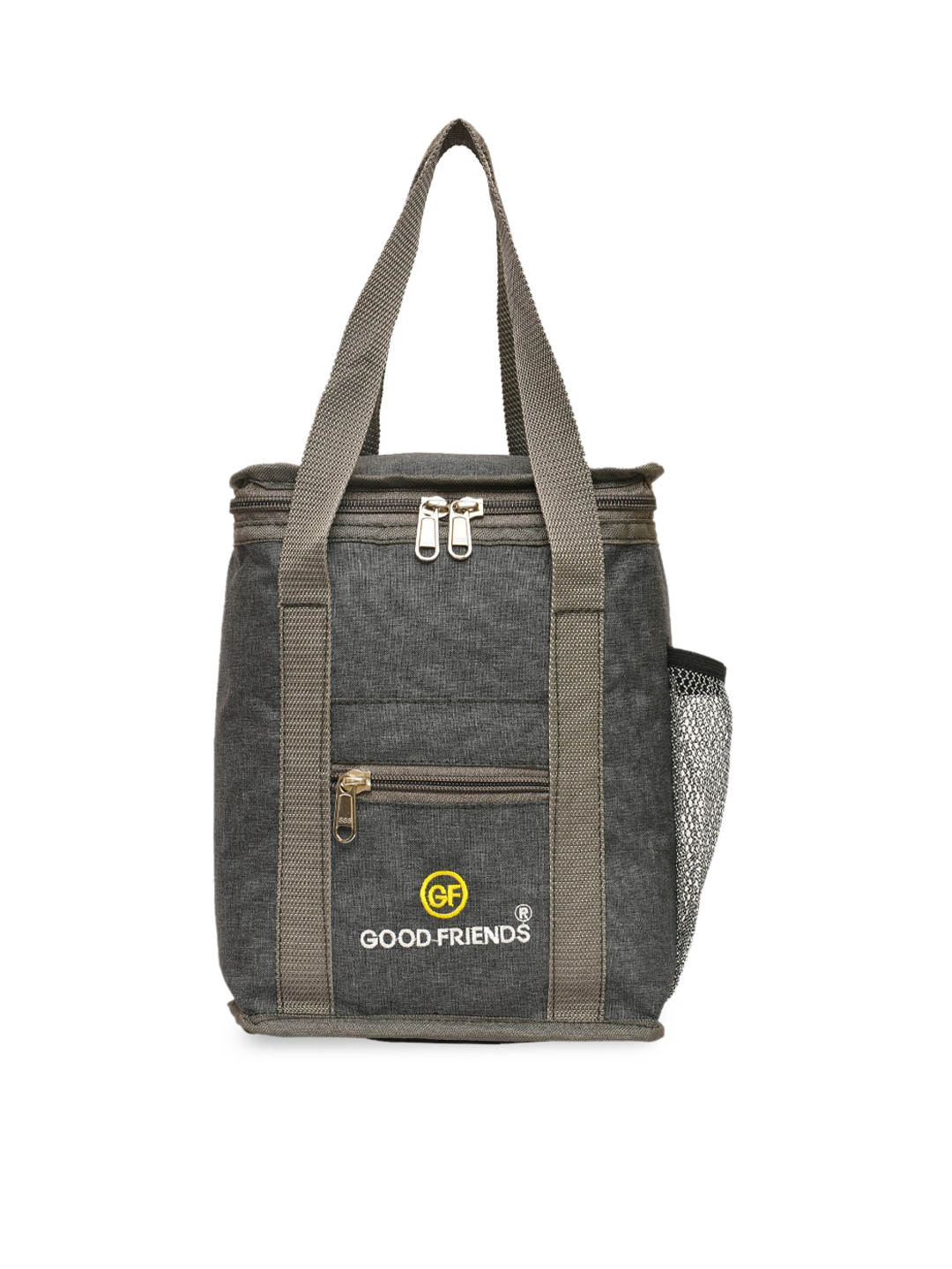 

GOOD FRIENDS Grey Solid Waterproof Lunch Bag