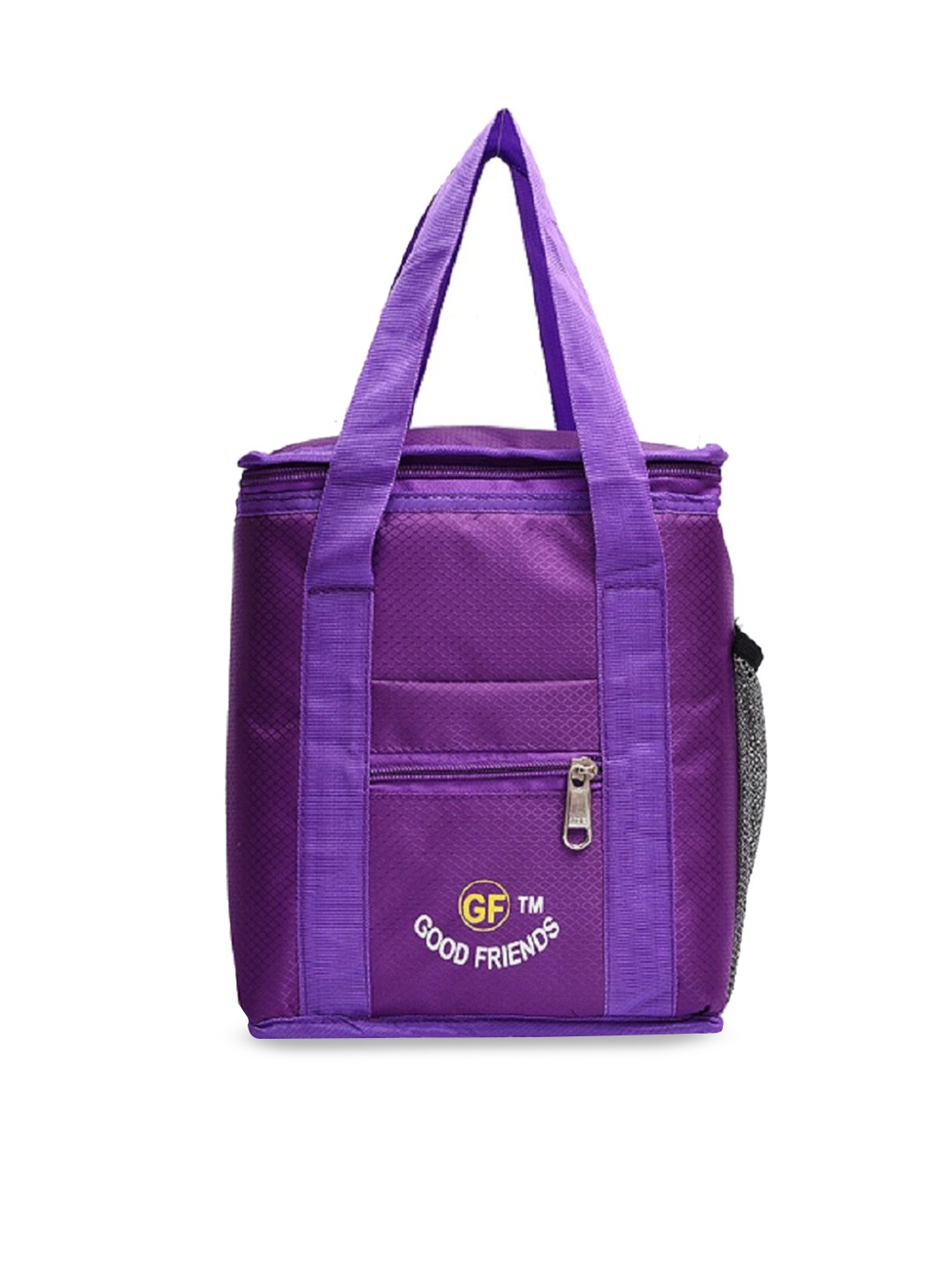 

GOOD FRIENDS Purple Solid Waterproof Lunch Bag