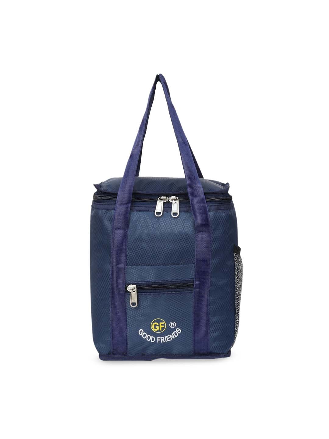 

GOOD FRIENDS Navy Blue Solid Lunch Bag