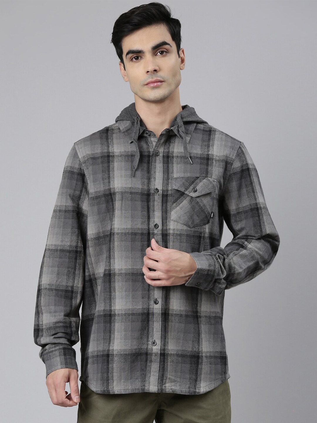 

Vans Checked Organic Cotton T-shirt, Black