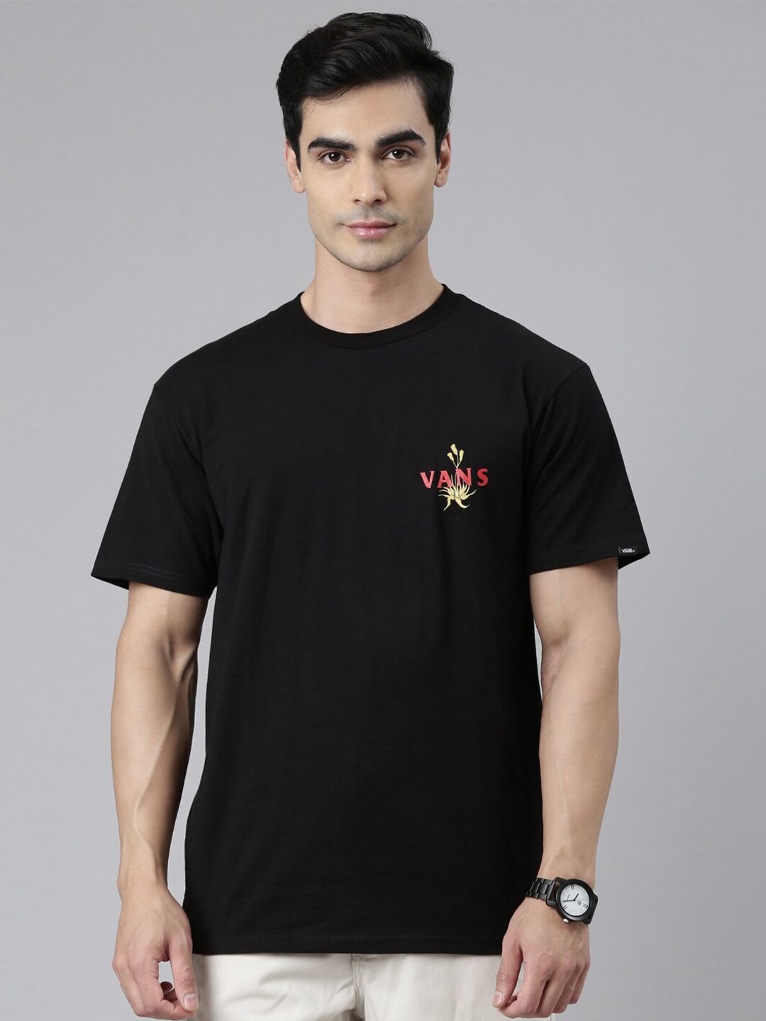 

Vans Men Black Organic Cotton T-shirt