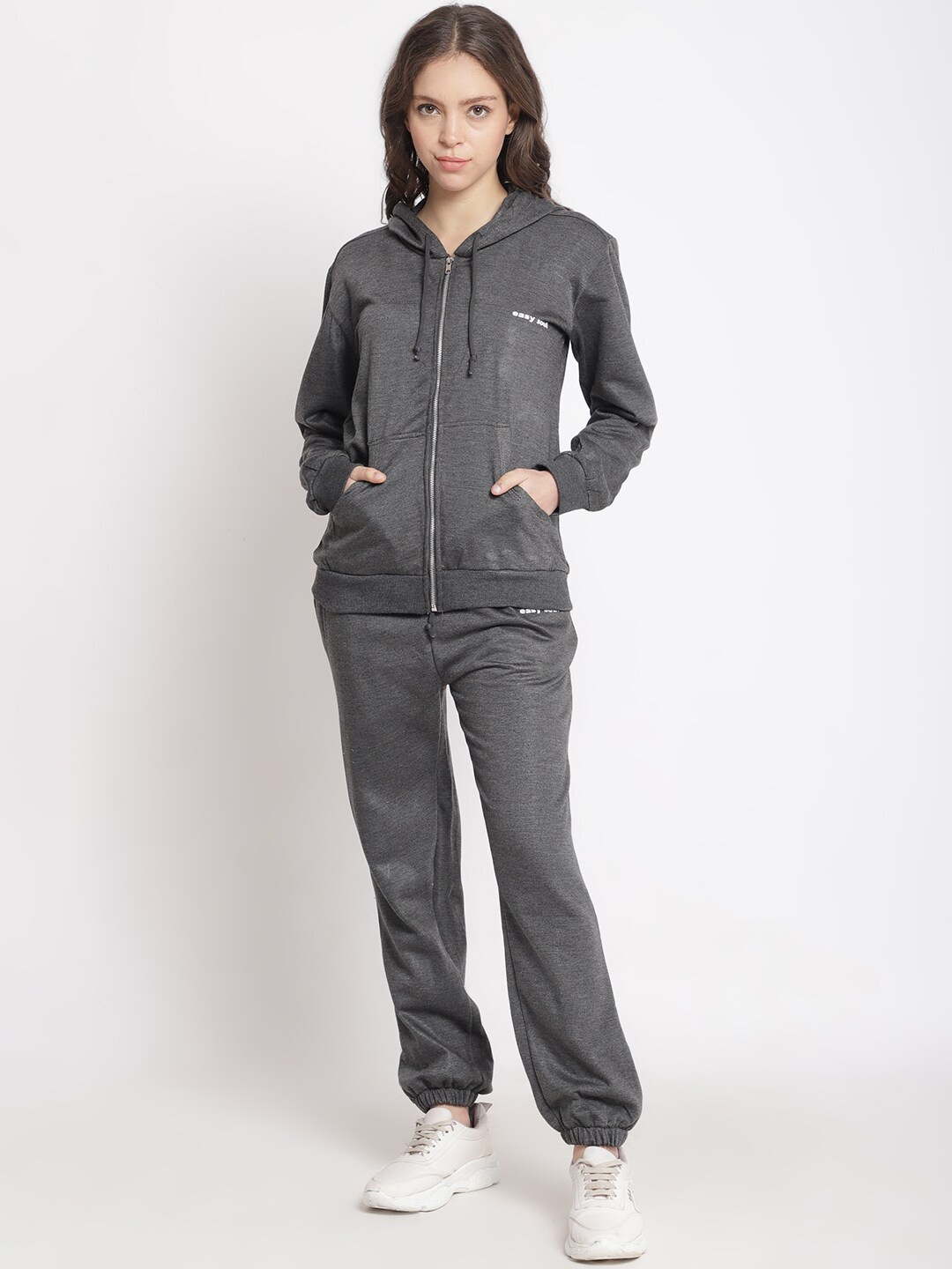 

TAG 7 Women Grey Solid Tracksuits