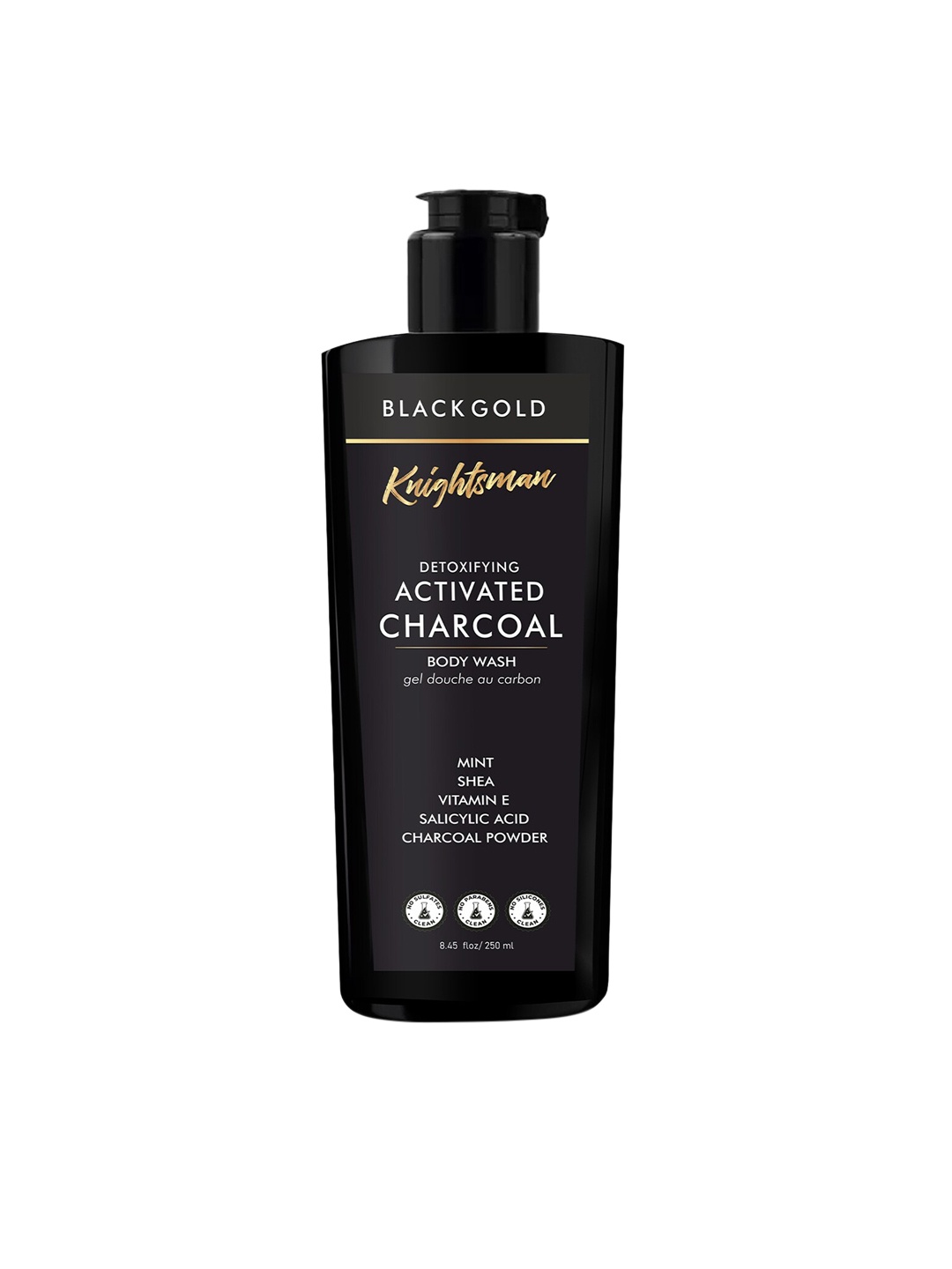 

THE LOVE CO. Knightsman Detoxifying Activated Charcoal Body Wash 250ml, Black