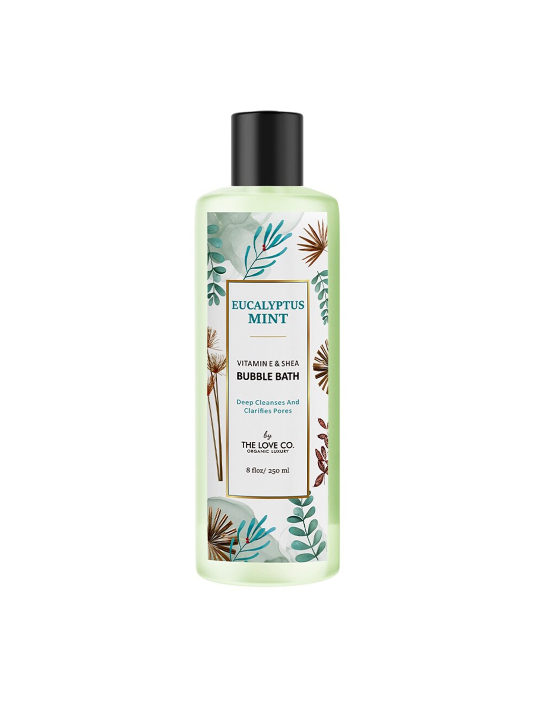 

THE LOVE CO. Eucalyptus Mint Vitamin E & Shea Bubble Bath 250ml, White