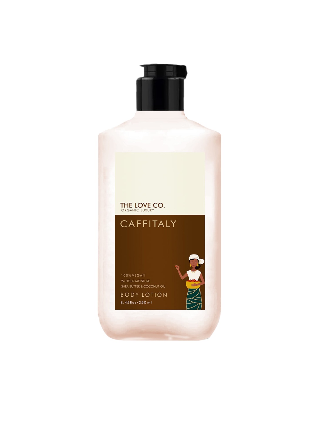 

THE LOVE CO. Organic Luxury Caffitaly Body Lotion 250ml, White