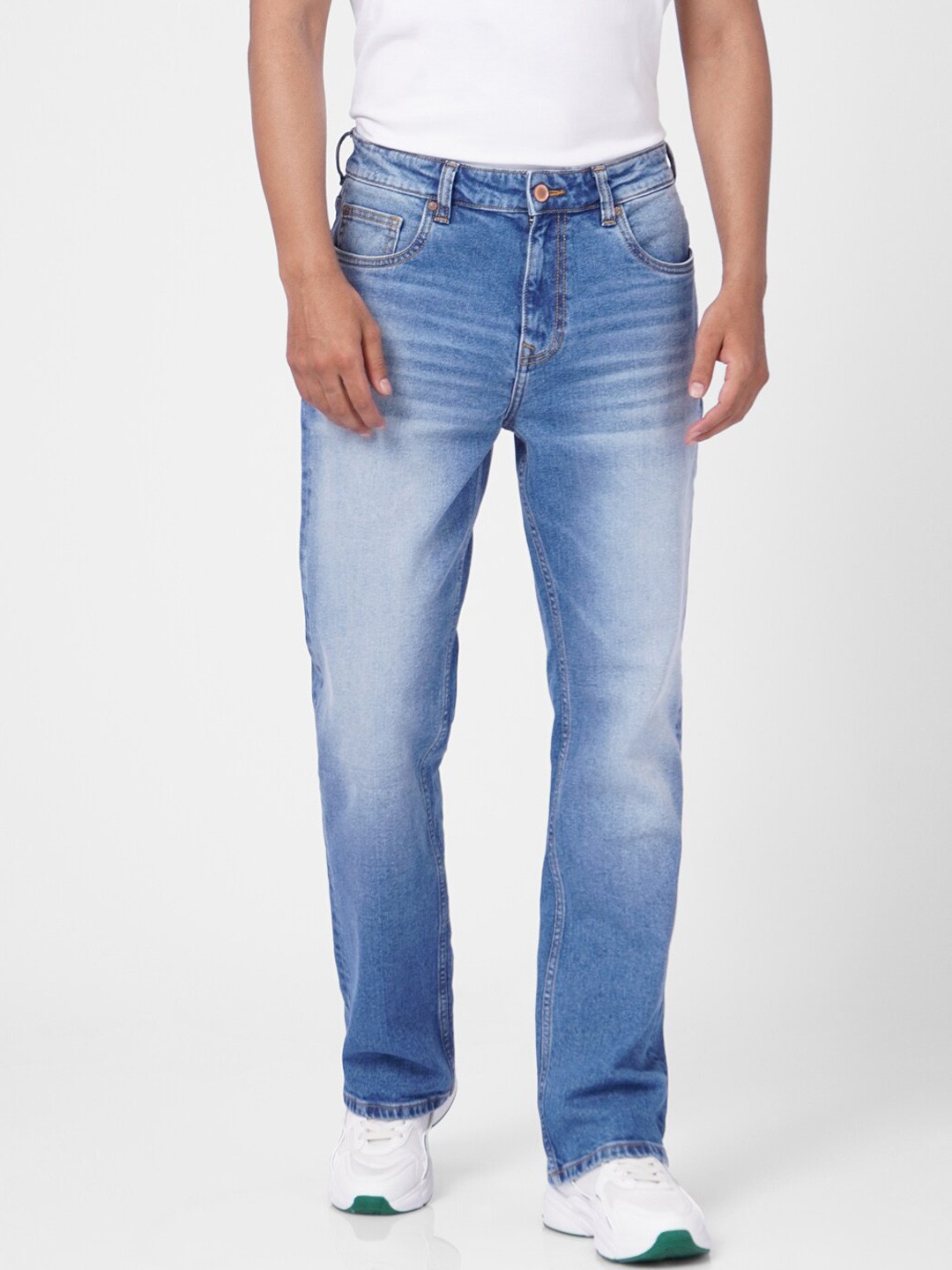 

Jack & Jones Men Blue Bootcut Heavy Fade Jeans
