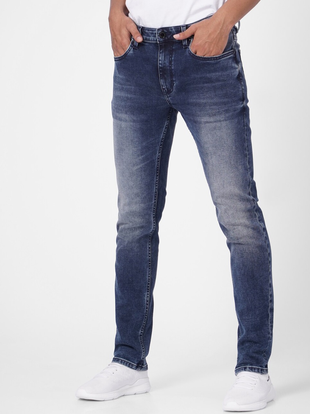 

Jack & Jones Men Blue Slim Fit Heavy Fade Jeans