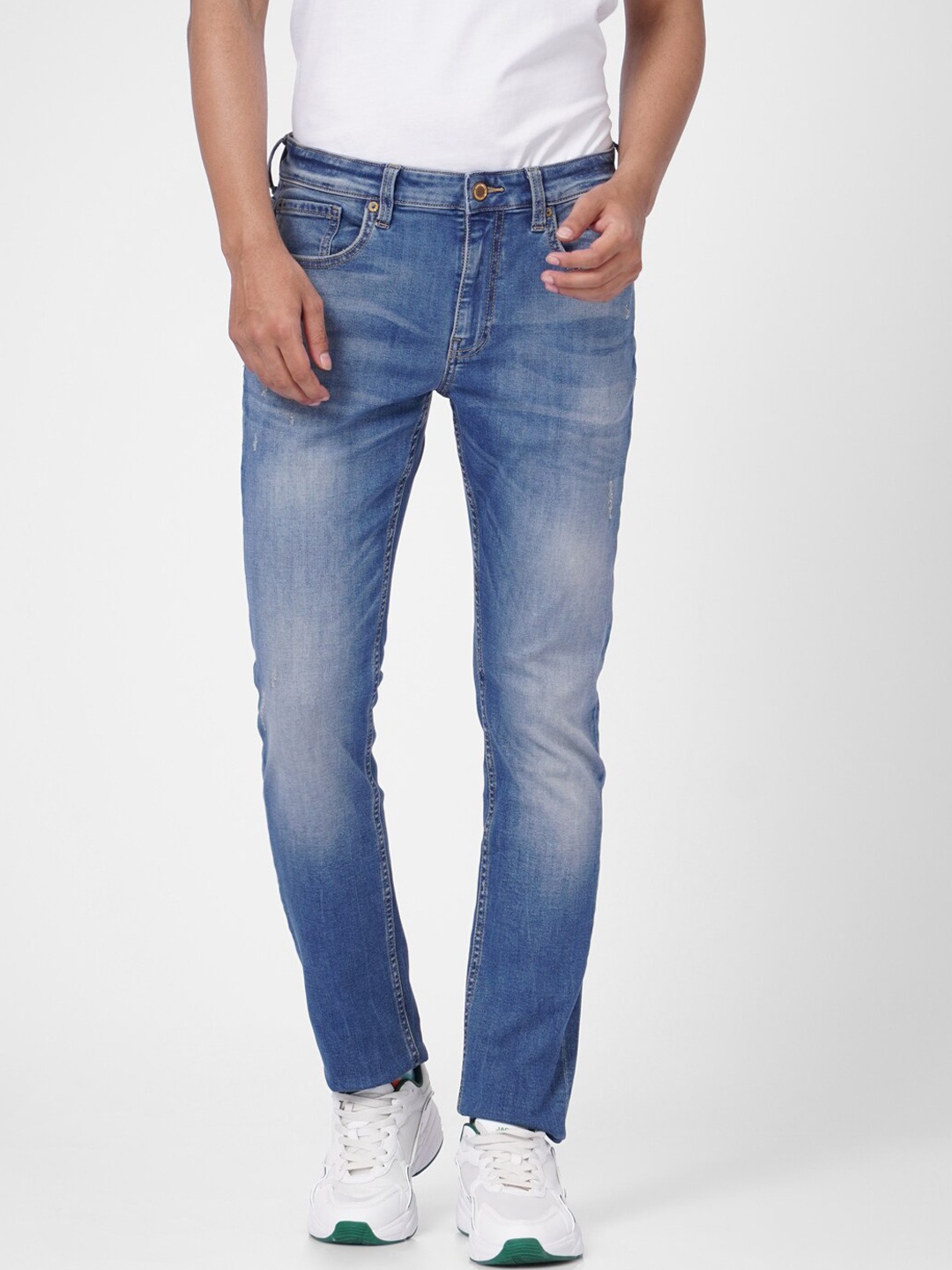 

Jack & Jones Men Blue Slim Fit Light Fade Jeans