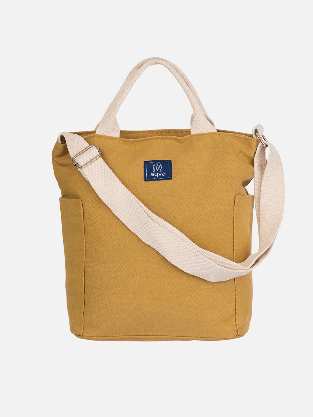 

AQVA Structured Cotton Satchel, Khaki