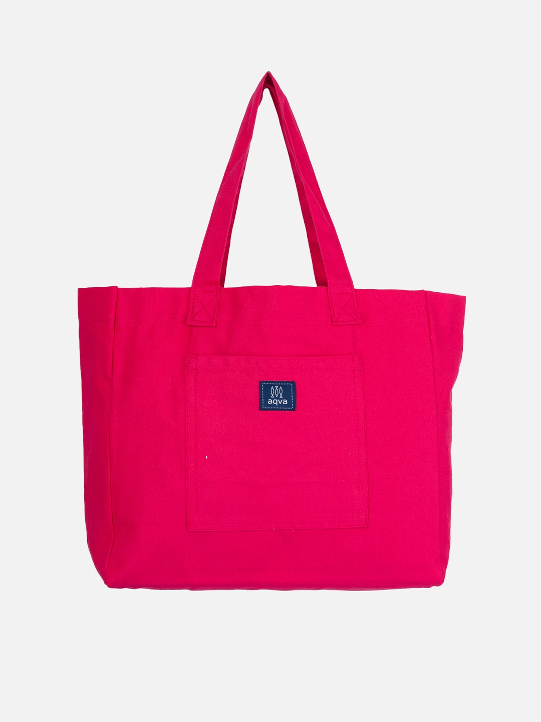 

AQVA Pink Cotton Shopper Tote Bag