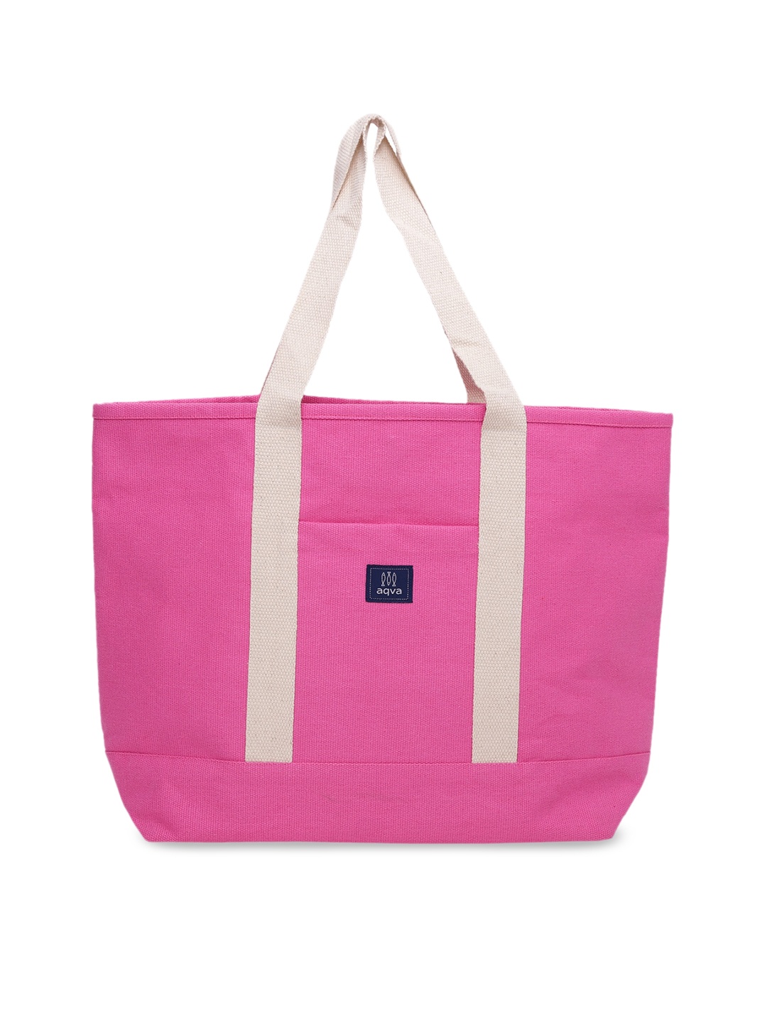 

AQVA Fuchsia Cotton Oversized Shopper Tote Bag