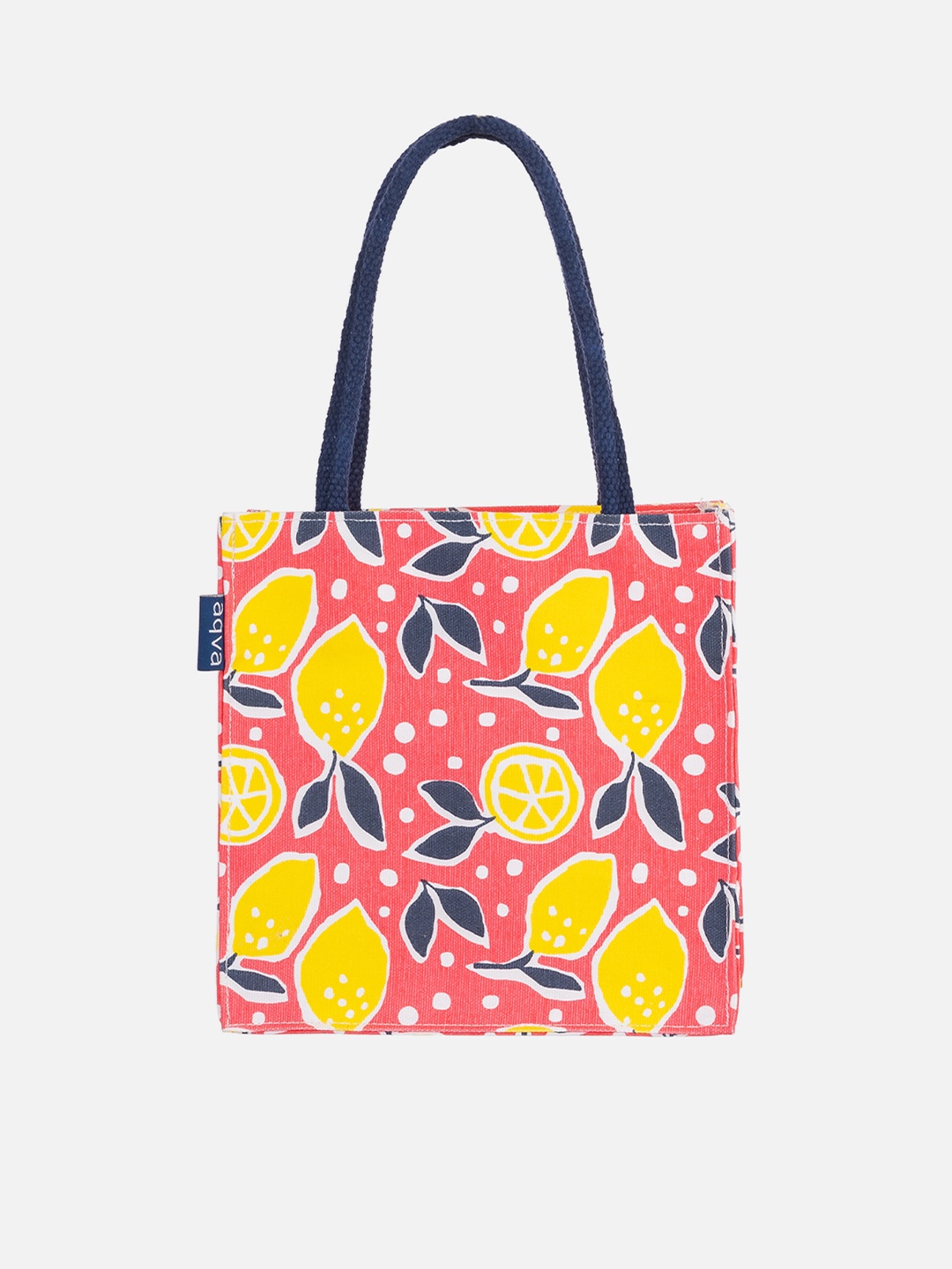 

AQVA Red Printed Cotton Tote Bag