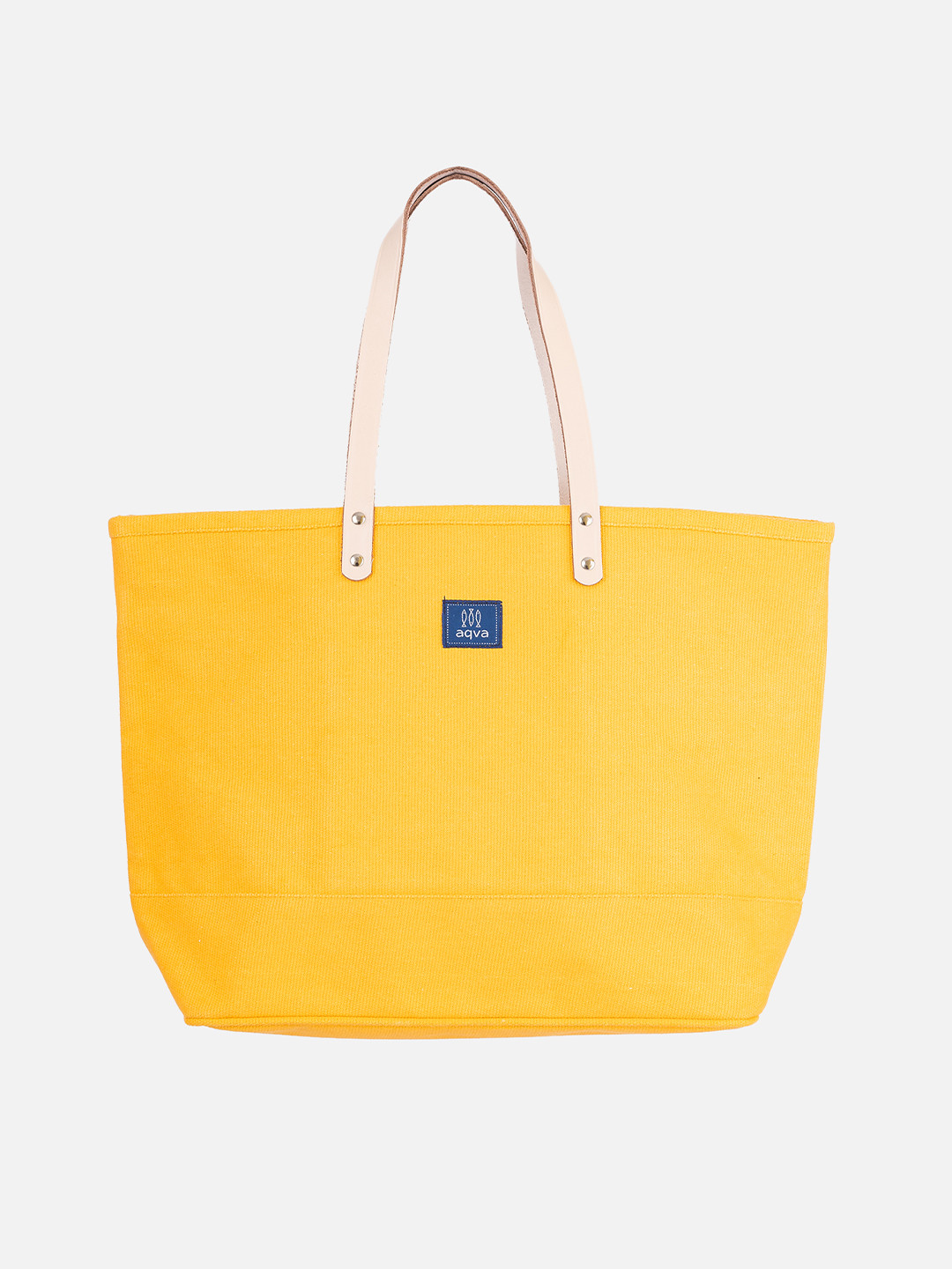 

AQVA Cotton Oversized Tote Bag Handbags, Mustard