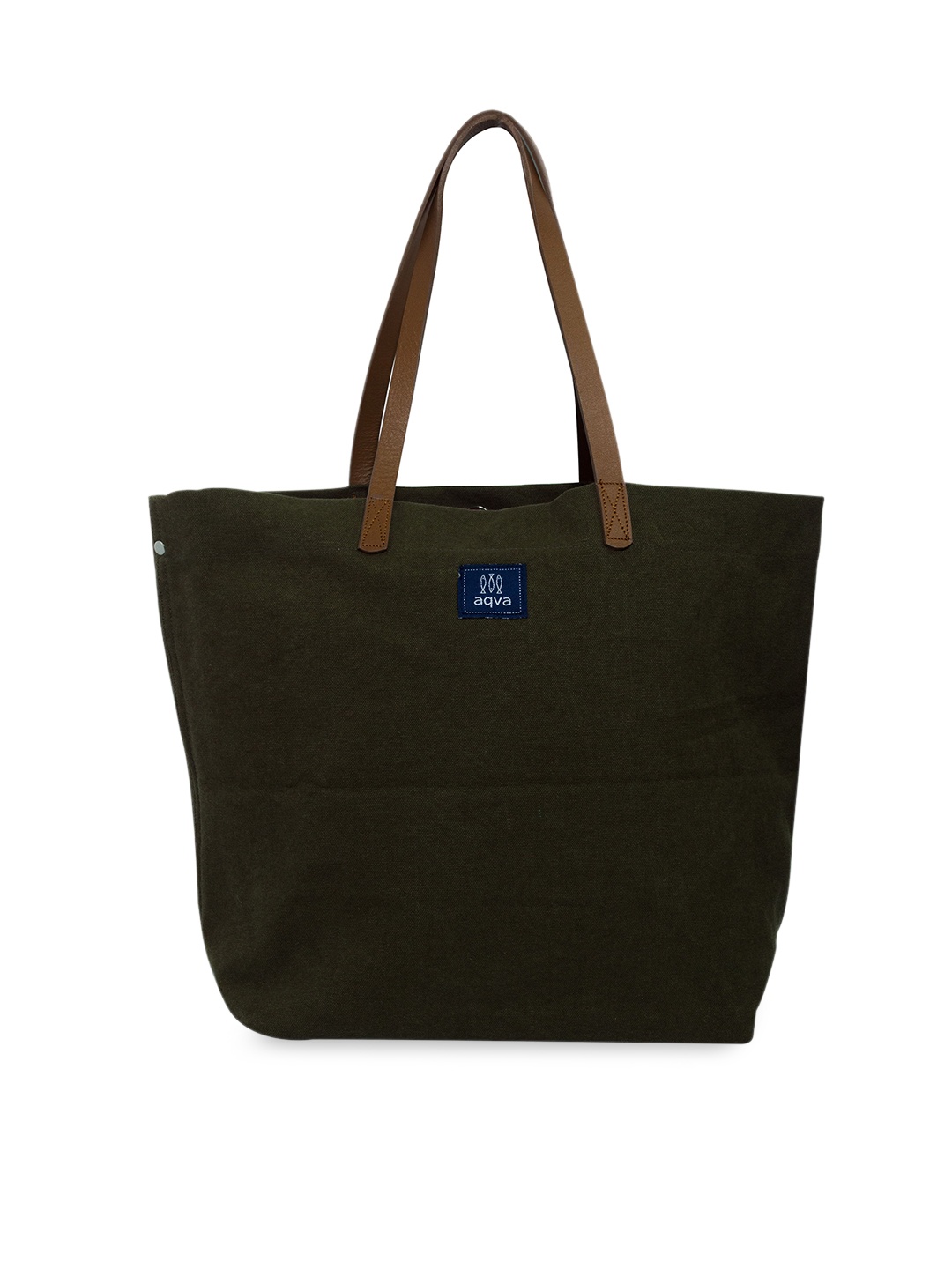 

AQVA Grey Oversized Shopper Cotton Shoulder Bag