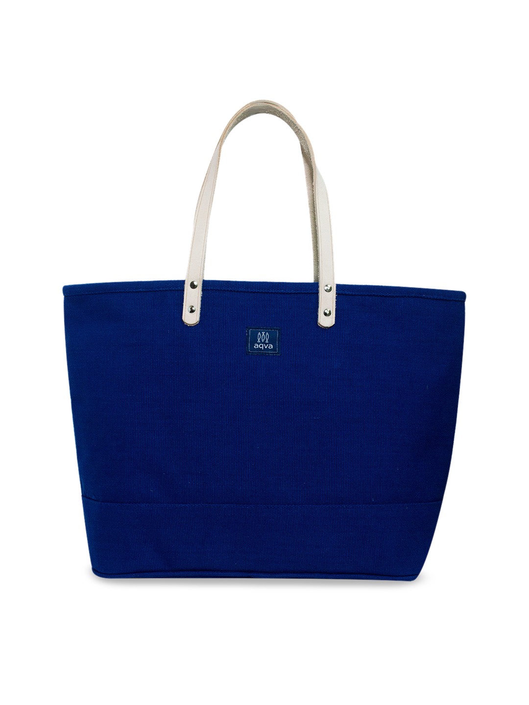 

AQVA Blue Oversized Shopper Cotton Shoulder Bag