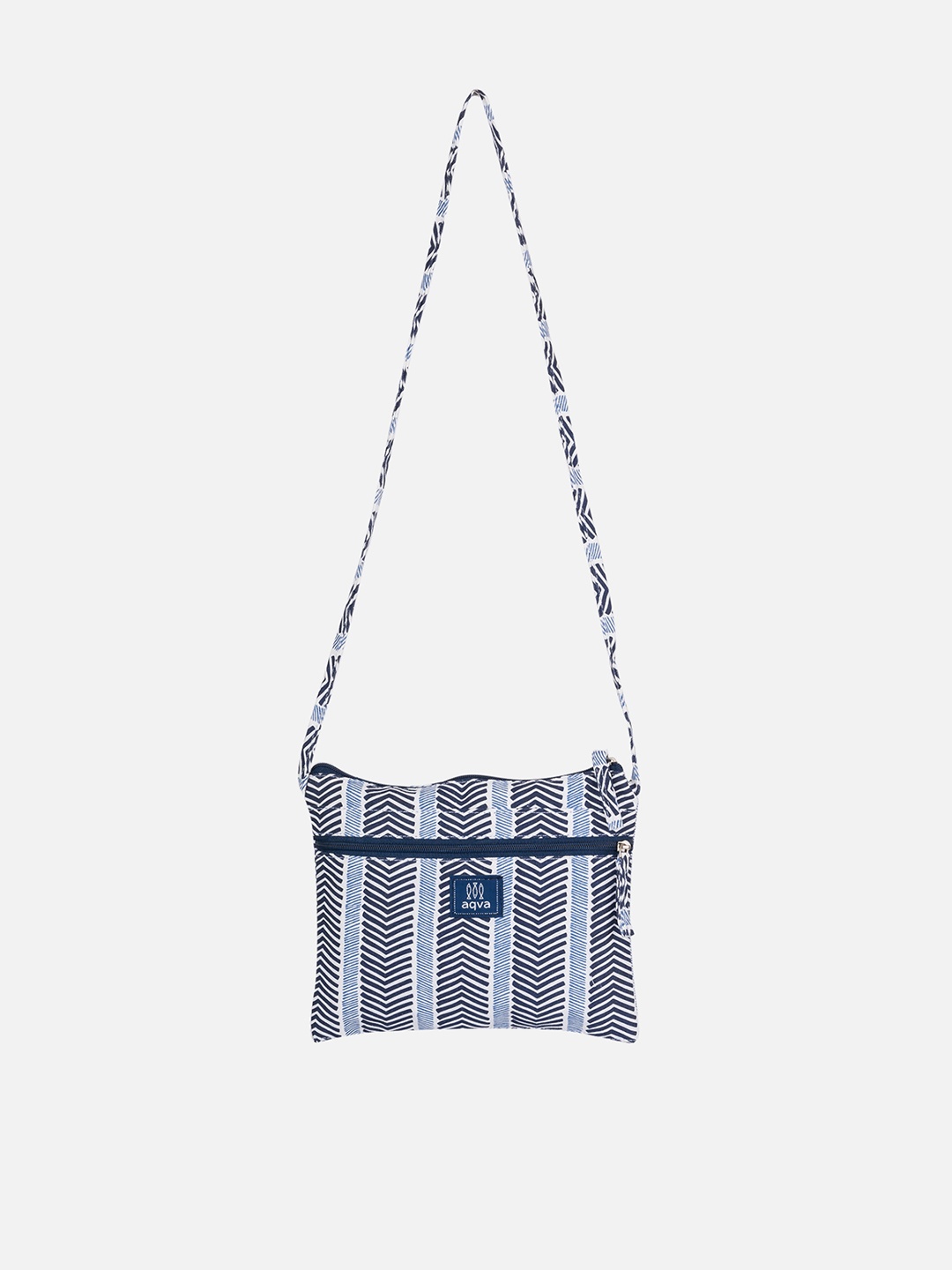 

AQVA Grey Structured Cotton Sling Bag