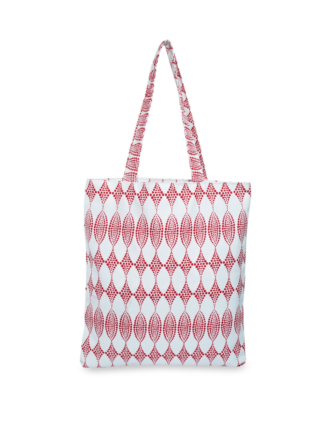 

AQVA Red Geometric Printed Shopper Cotton Shoulder Bag