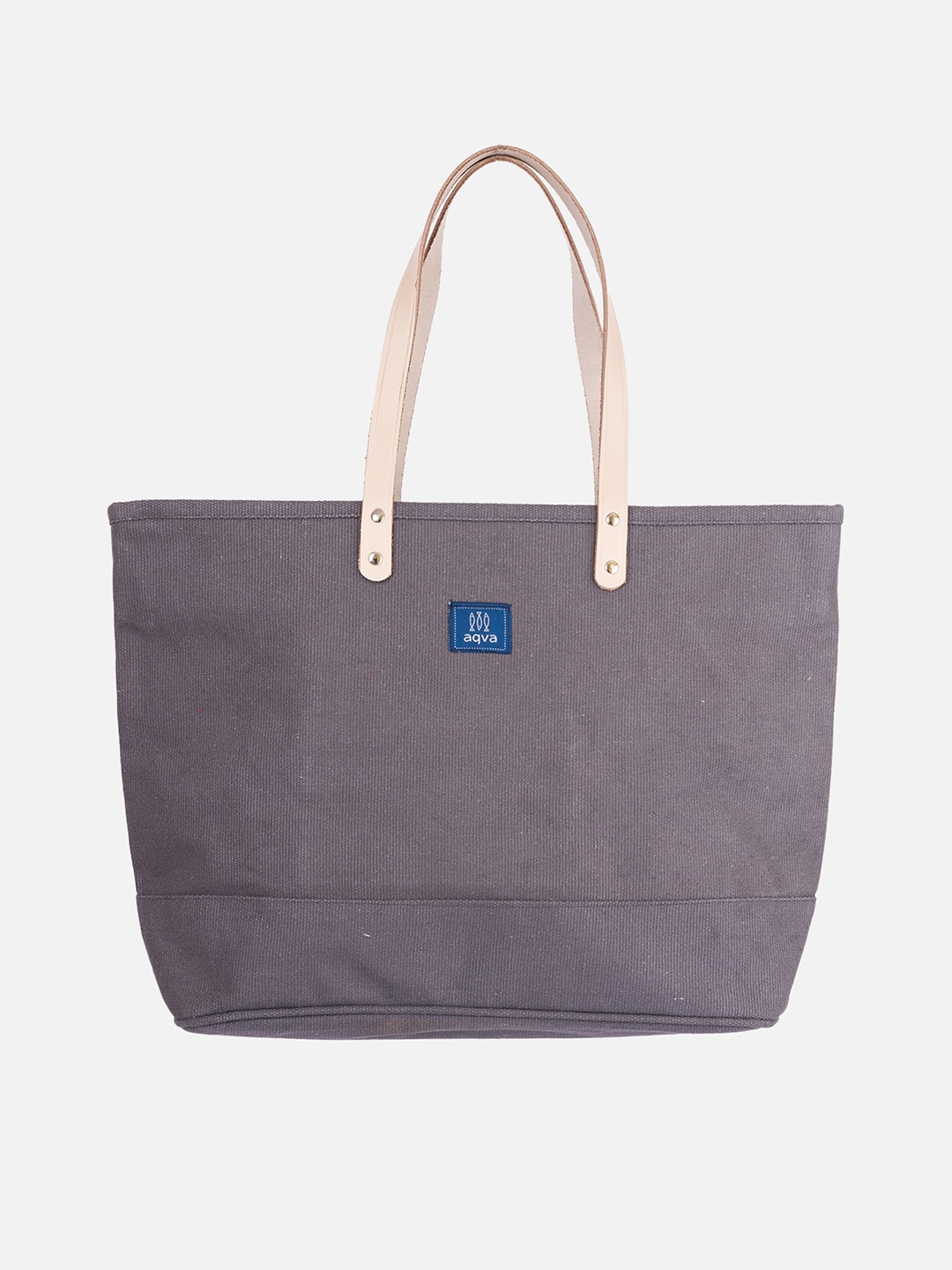 

AQVA Oversized Shopper Cotton Shoulder Bag, Blue