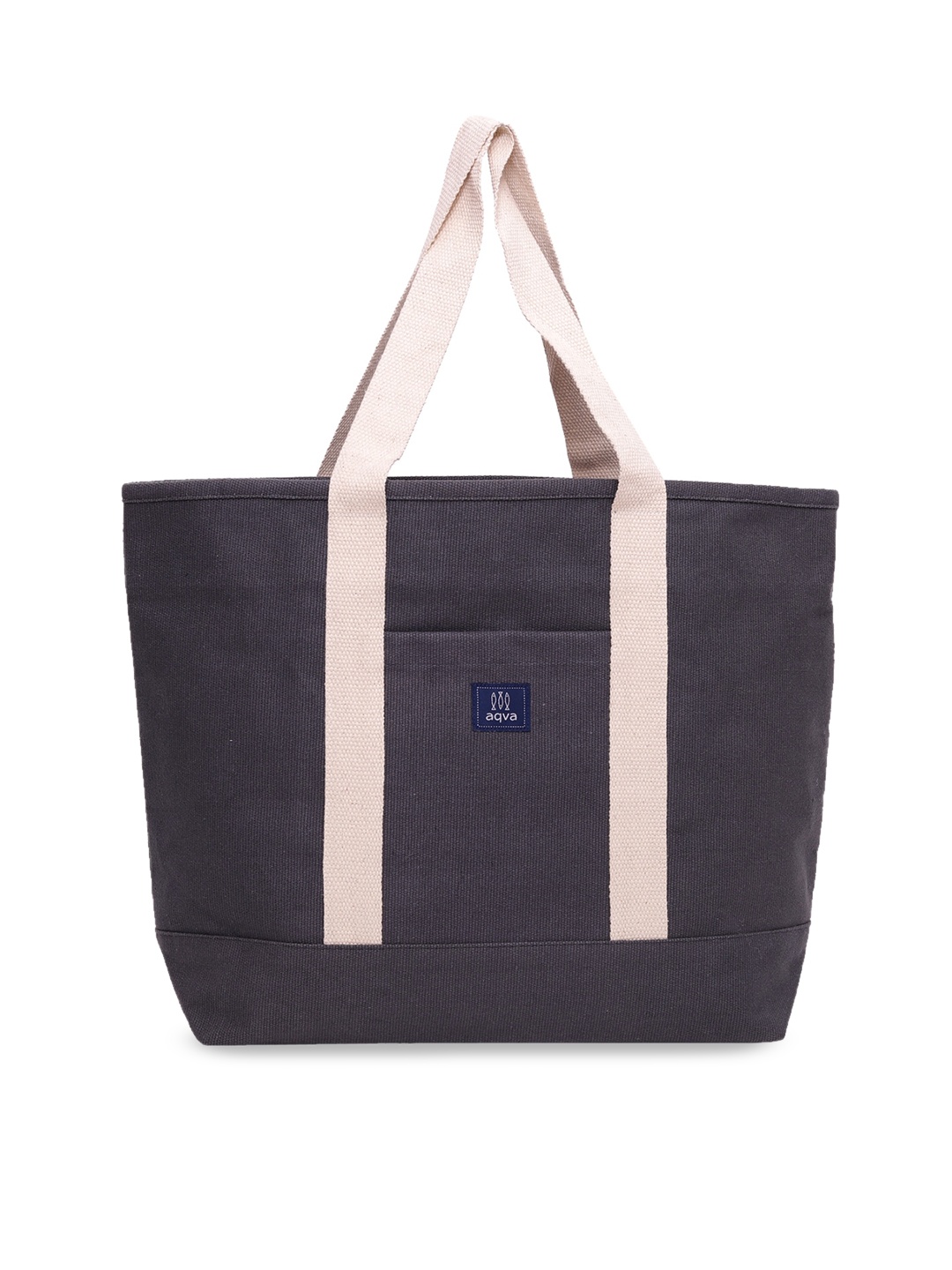 

AQVA Blue Oversized Shopper Cotton Shoulder Bag