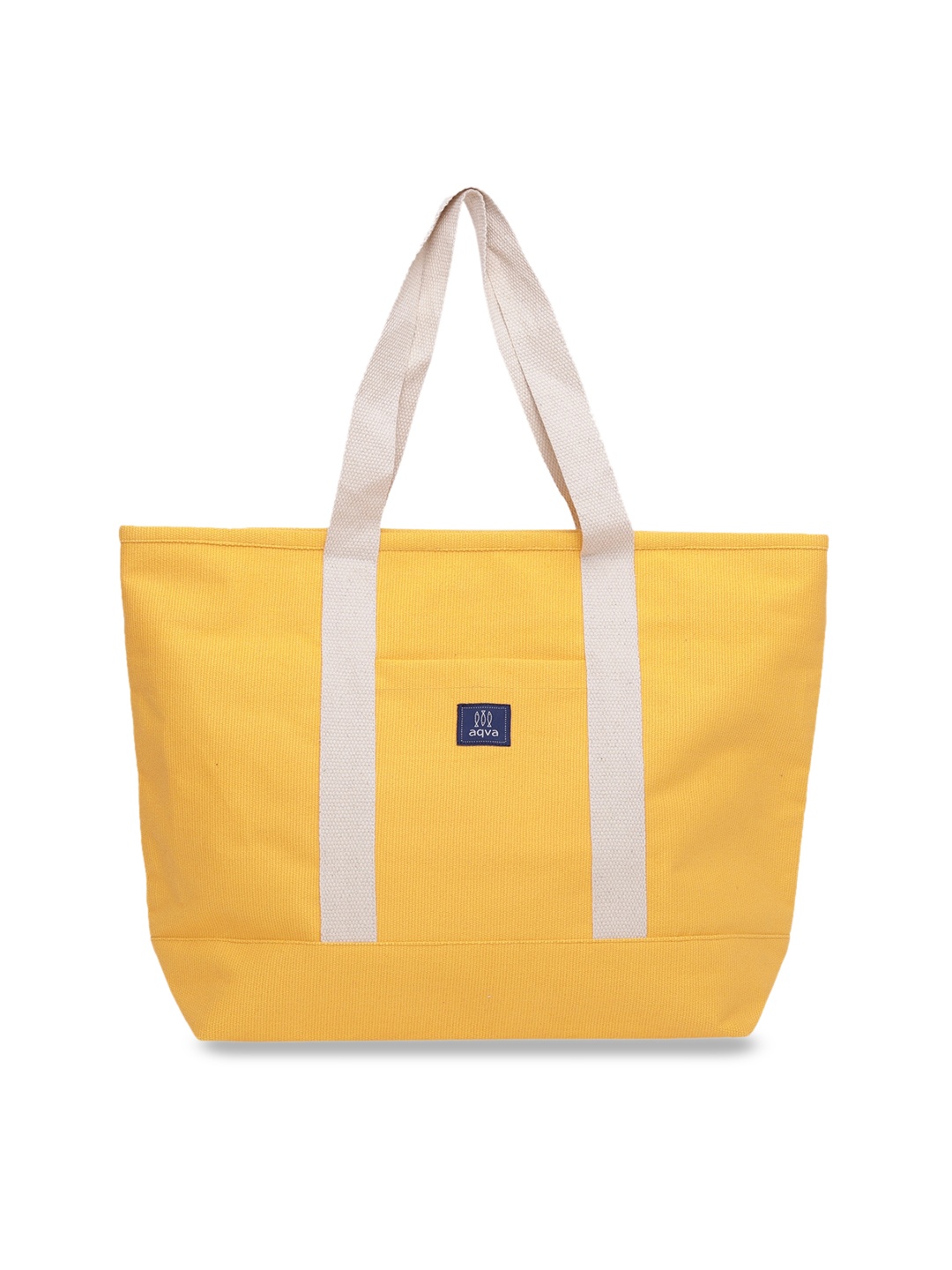 

AQVA Mustard Oversized Shopper Cotton Tote Bag