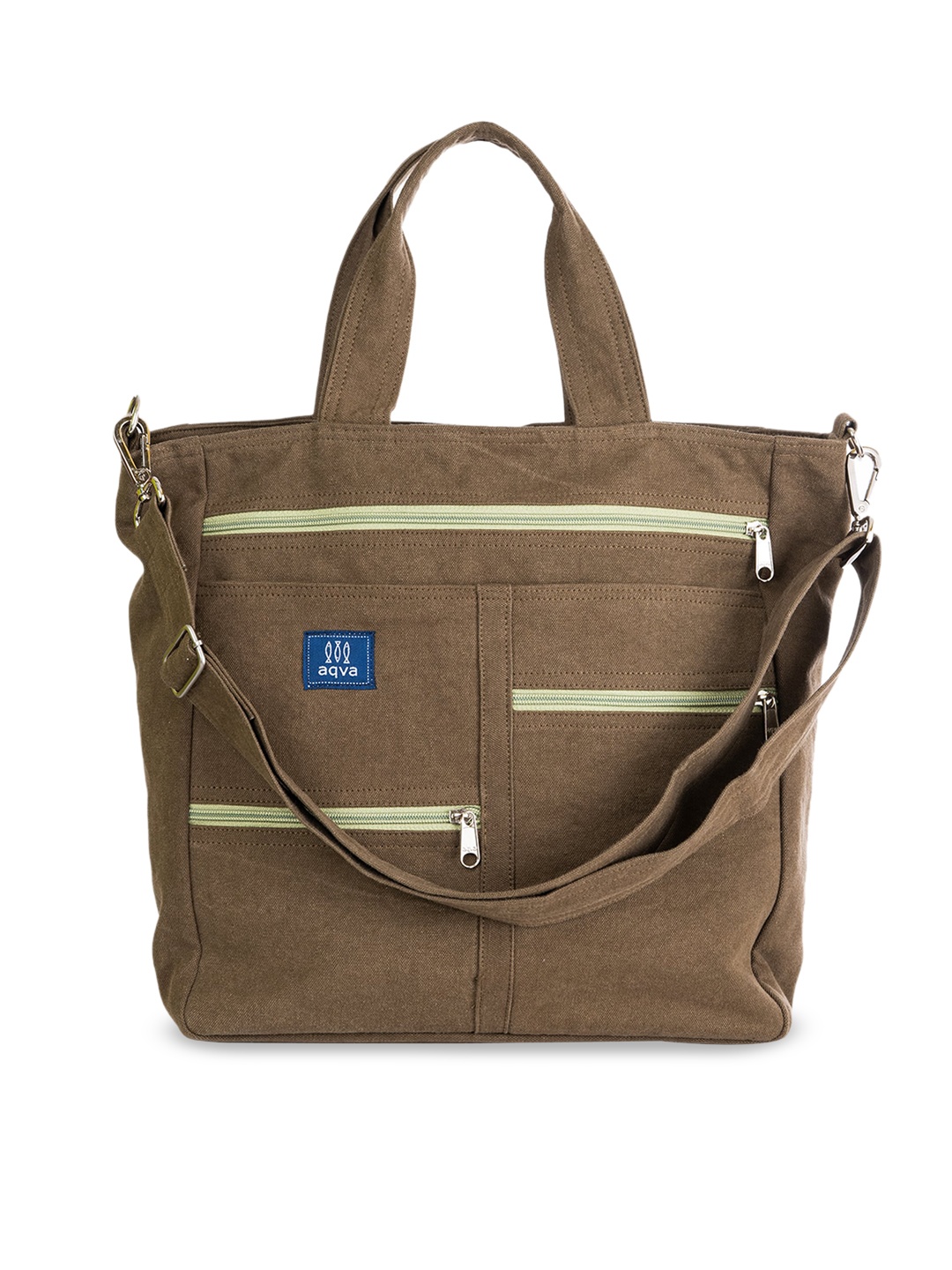 

AQVA Brown Shopper Handheld Cotton Bag