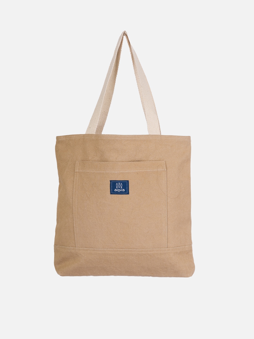 

AQVA Grey Shopper Cotton Canvas Tote Bag