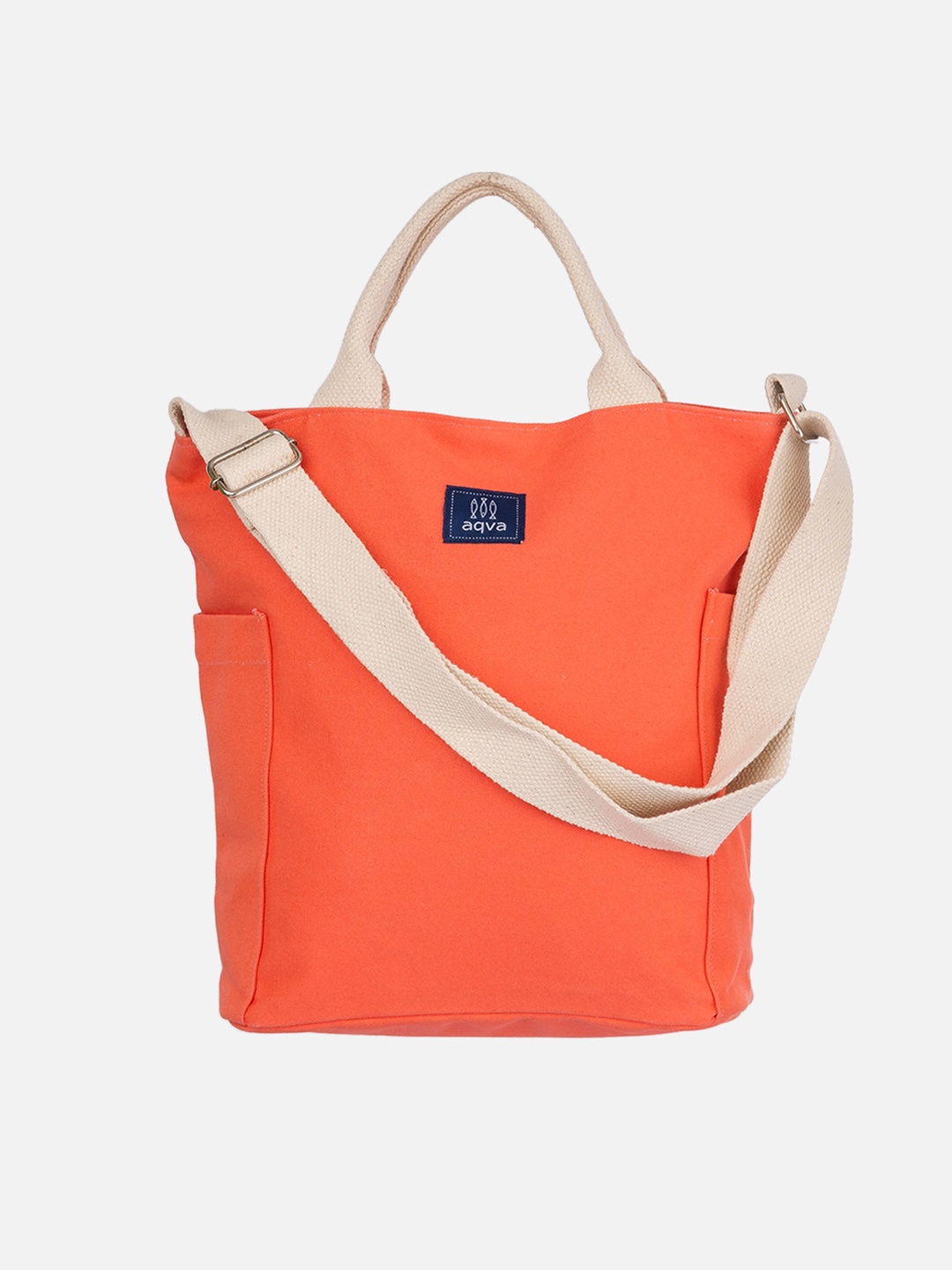 

AQVA Oversized Shopper Handheld Bag Handbags, Orange