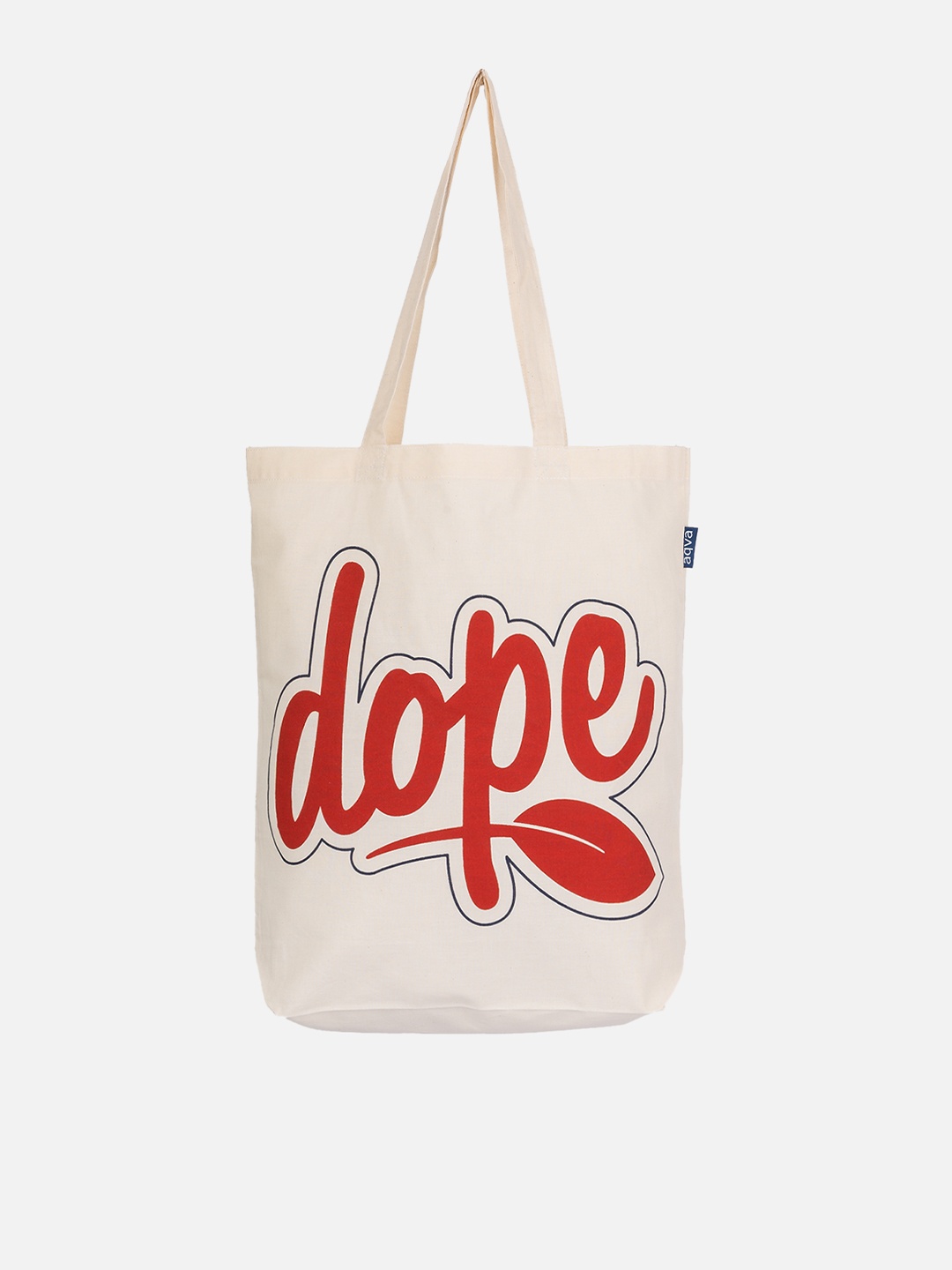 

AQVA Printed Shopper Tote Bag, White