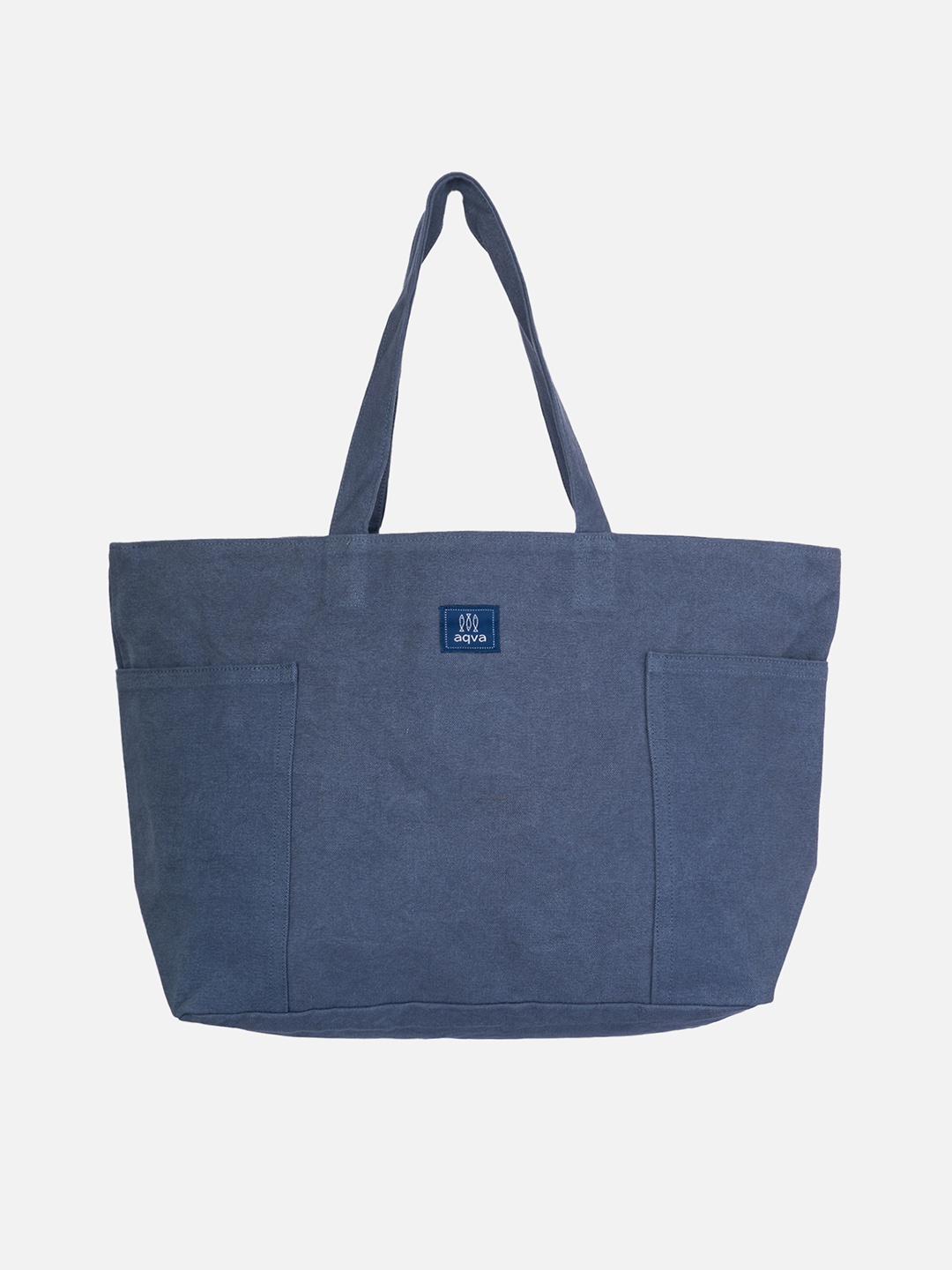 

AQVA Black Cotton Structured Shoulder Bag