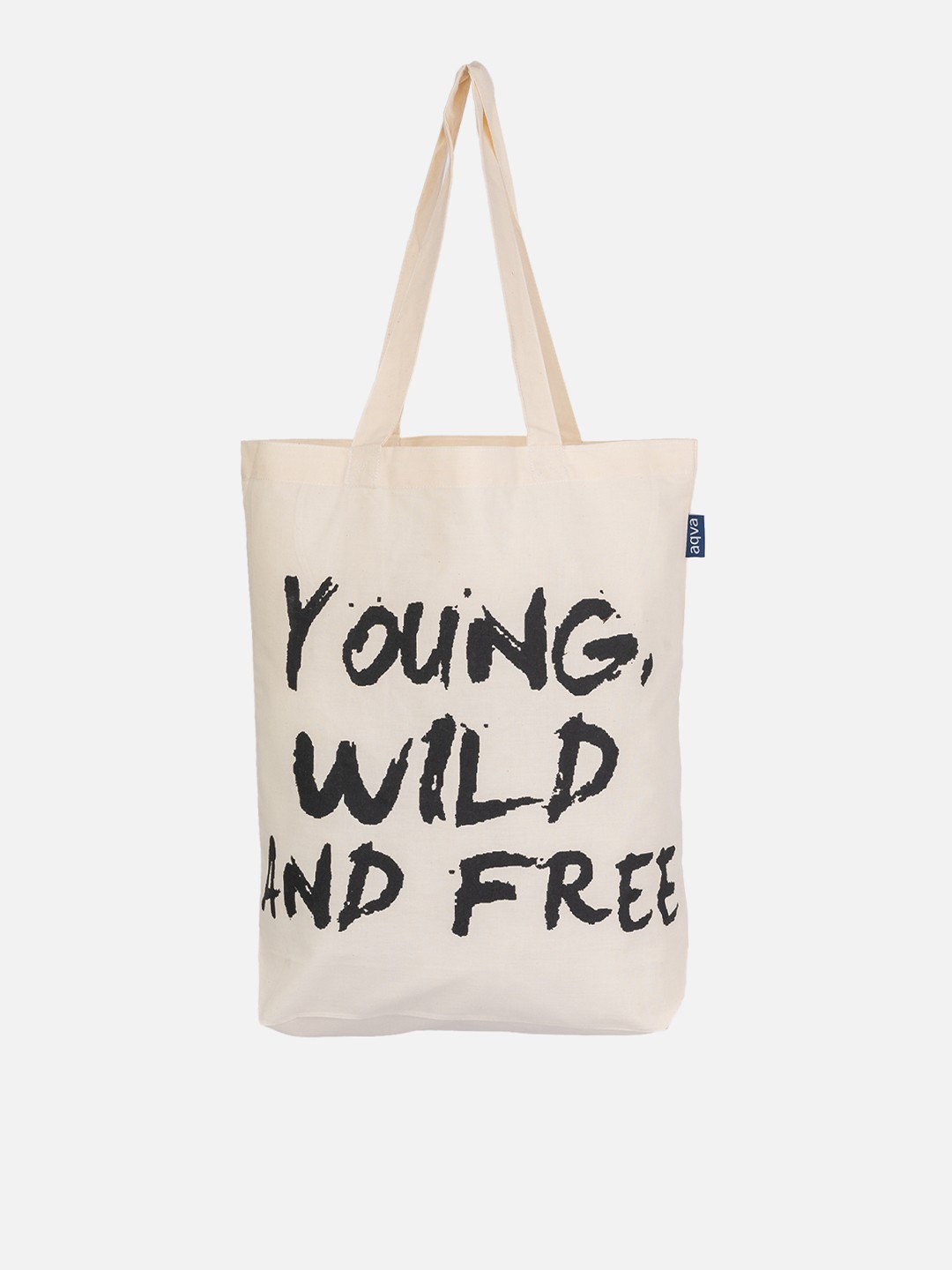 

AQVA Printed Shopper Tote Bag, White