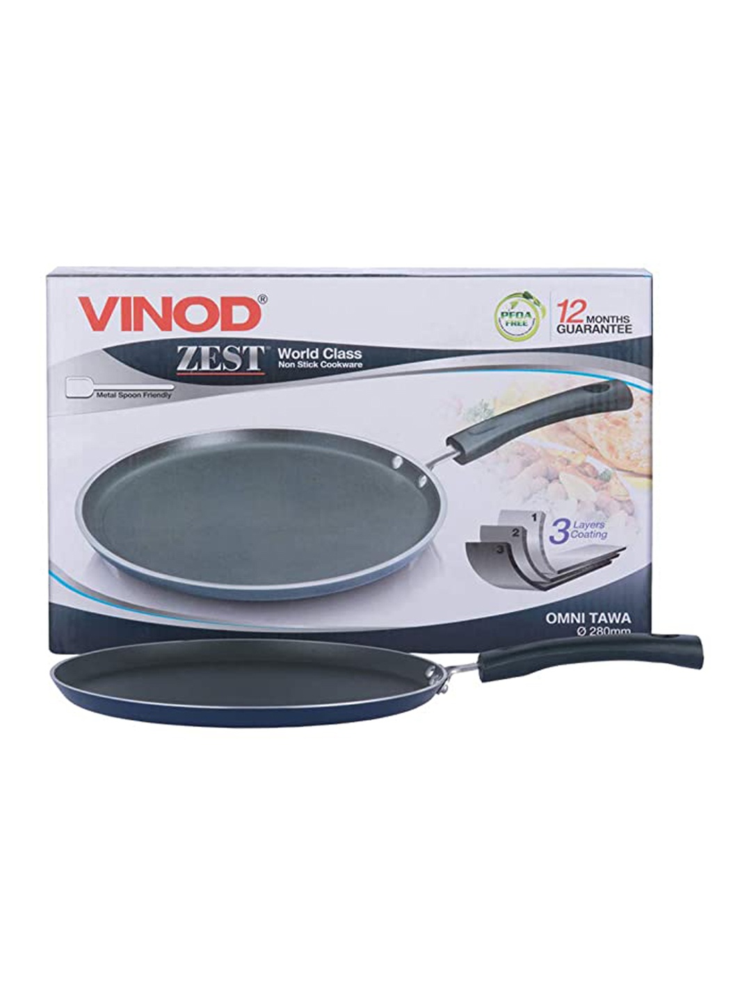 

Vinod Blue Non Stick Dosa Tawa Cookware