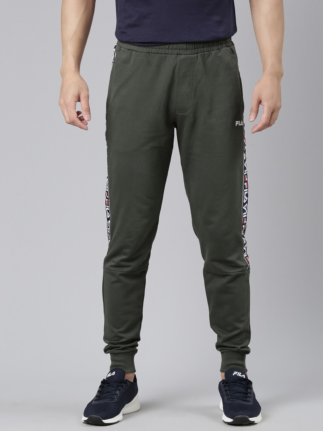 

FILA Men Olive Green Organic Cotton Joggers
