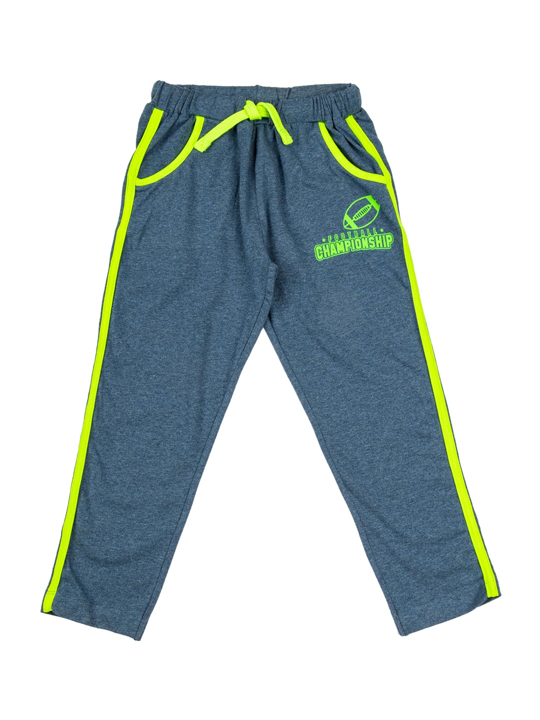 

JusCubs Boys Blue Solid Pure Cotton Track Pants
