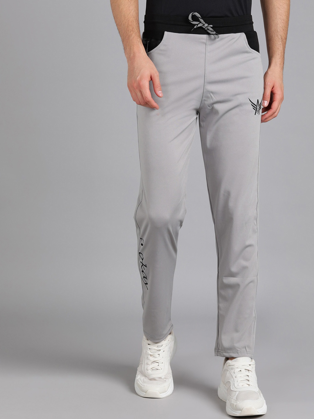

A-Okay Men Grey Slim Fit Trousers