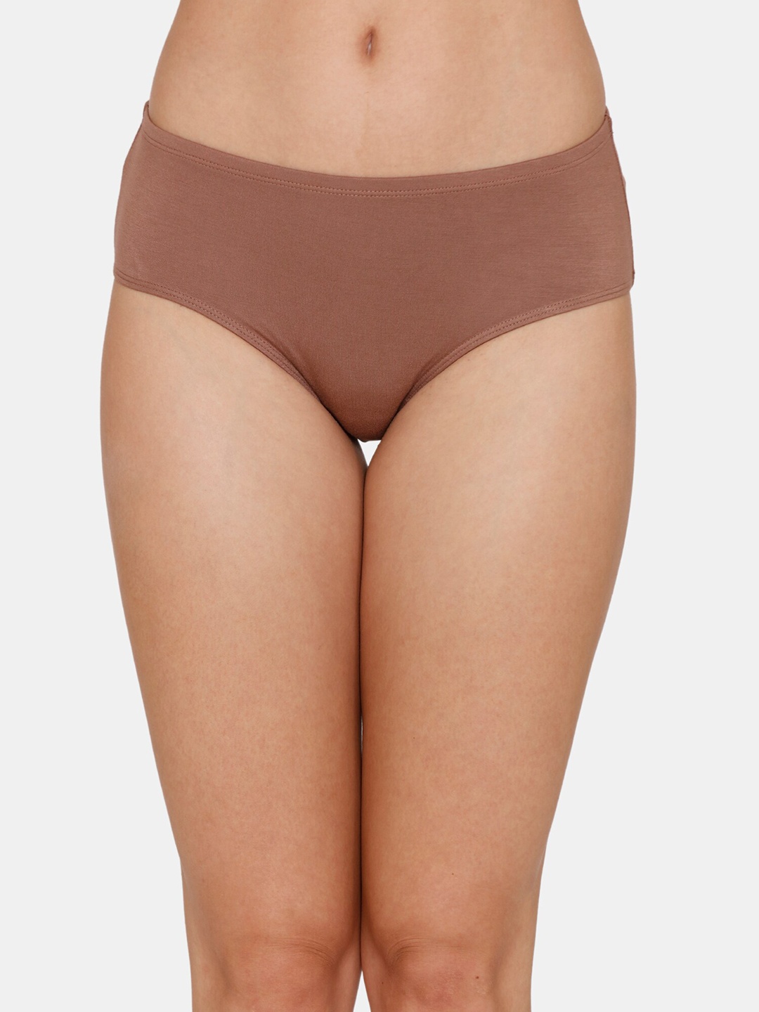 

Zivame Women Beige Solid Pure Cotton Briefs ZI2687FASHABRWN