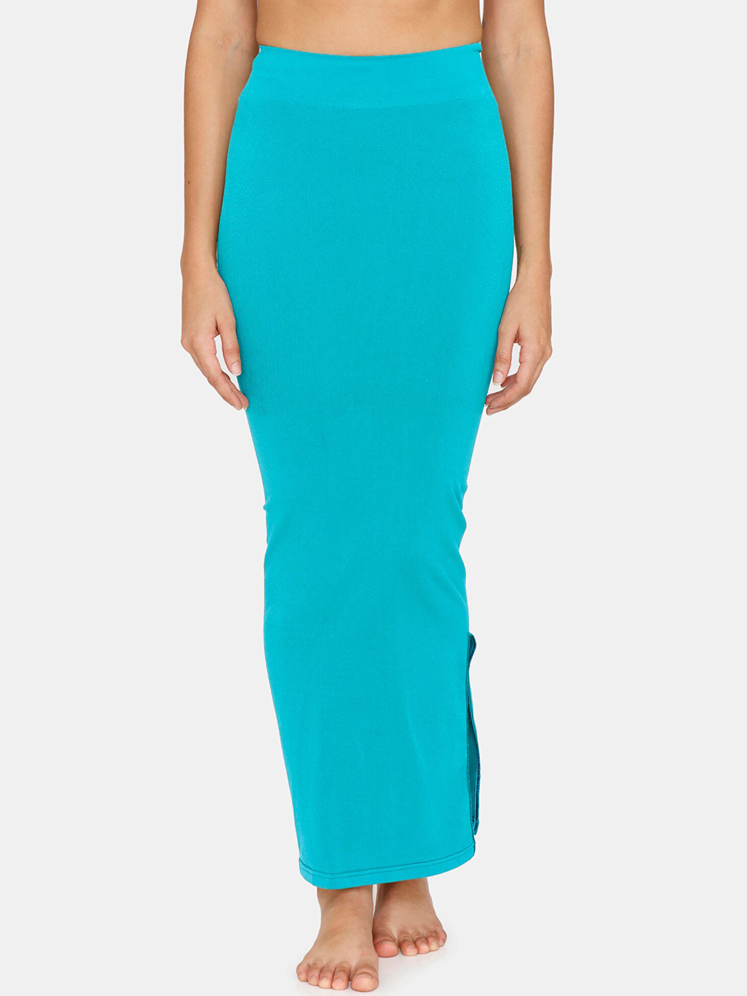 

Zivame Women Blue Solid Saree Shapewear