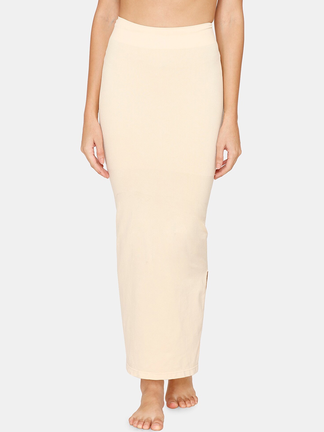 

Zivame Women Beige Solid Saree Shapewear