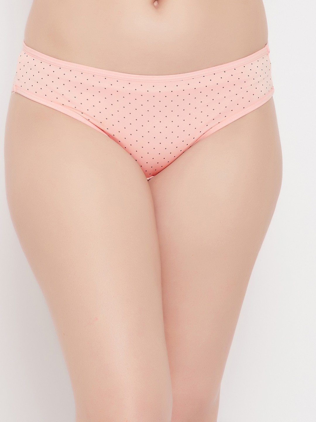 

Clovia Women Low Waist Dot Print Bikini Briefs PN2810B22XXL, Pink