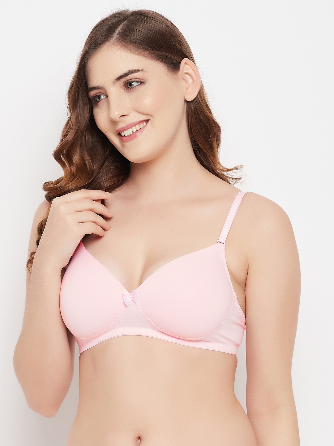

Clovia Pink Bra Lightly Padded Bra