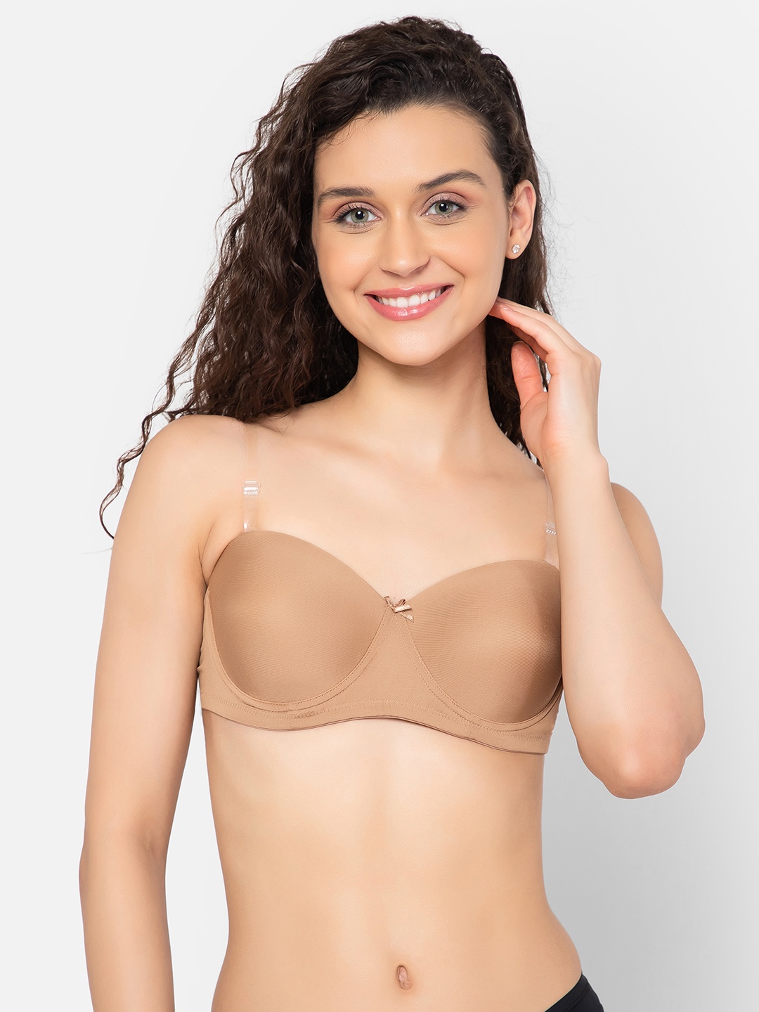 

Clovia Beige Lightly Padded T-shirt Bra