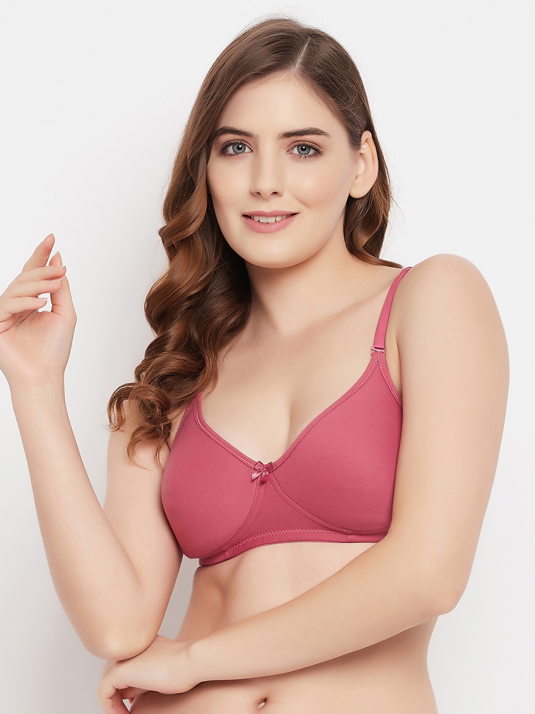 

Clovia Pink Lightly Padded T-shirt Bra