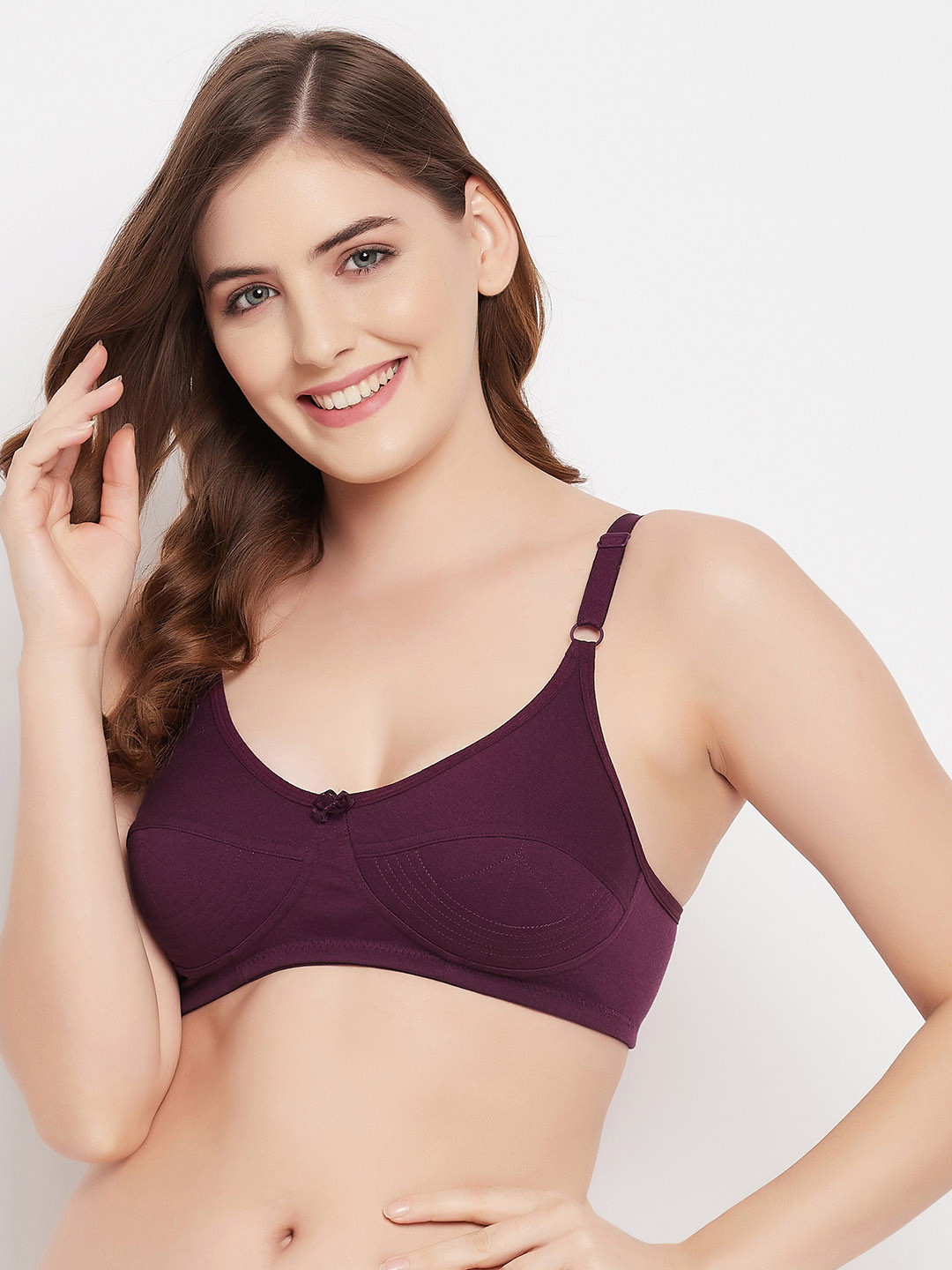 

Clovia Purple Solid Everyday Bra