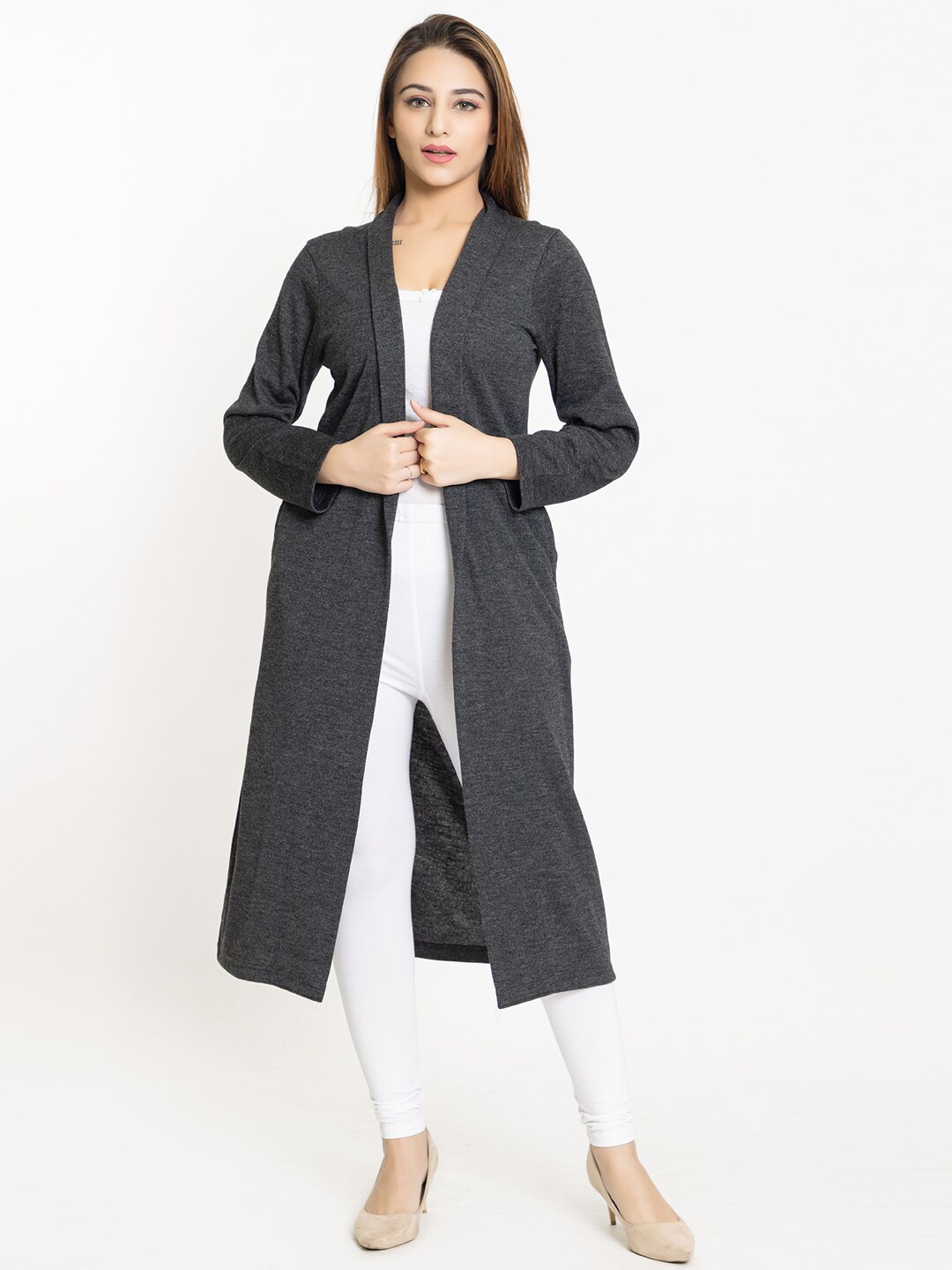 

KEIKO Women Charcoal Shrug